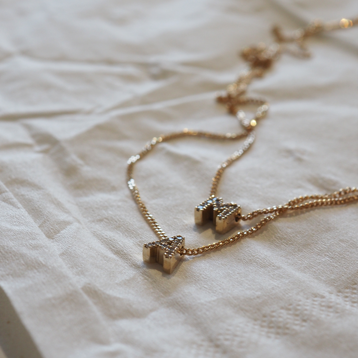 Diamond letter charms deals