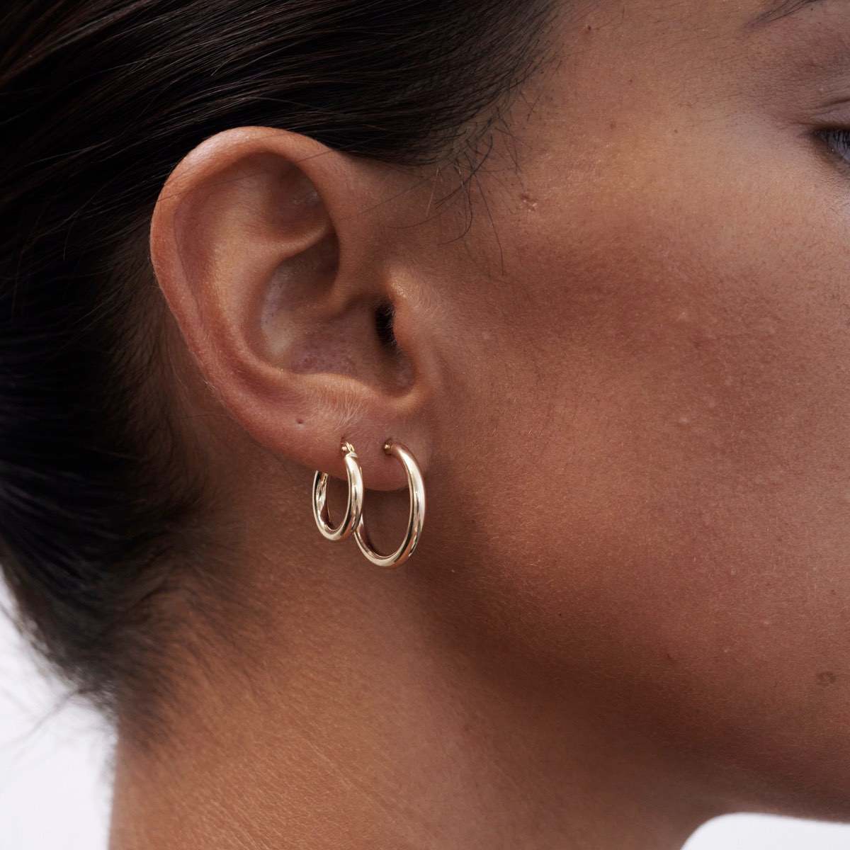 Fine Hoops | Solid Gold Earrings