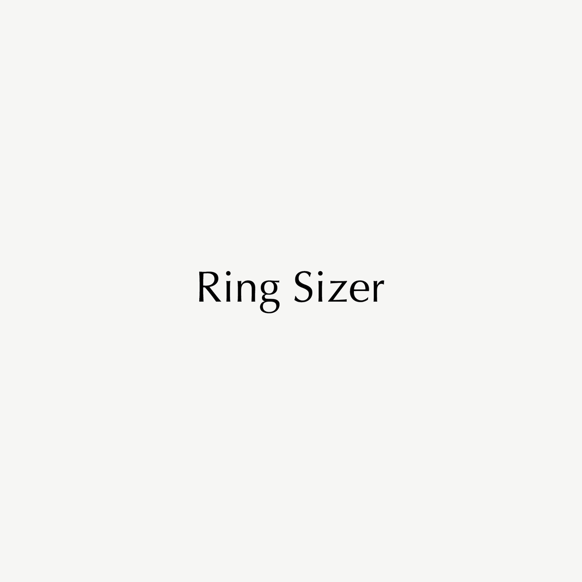 'Ring sizer' text