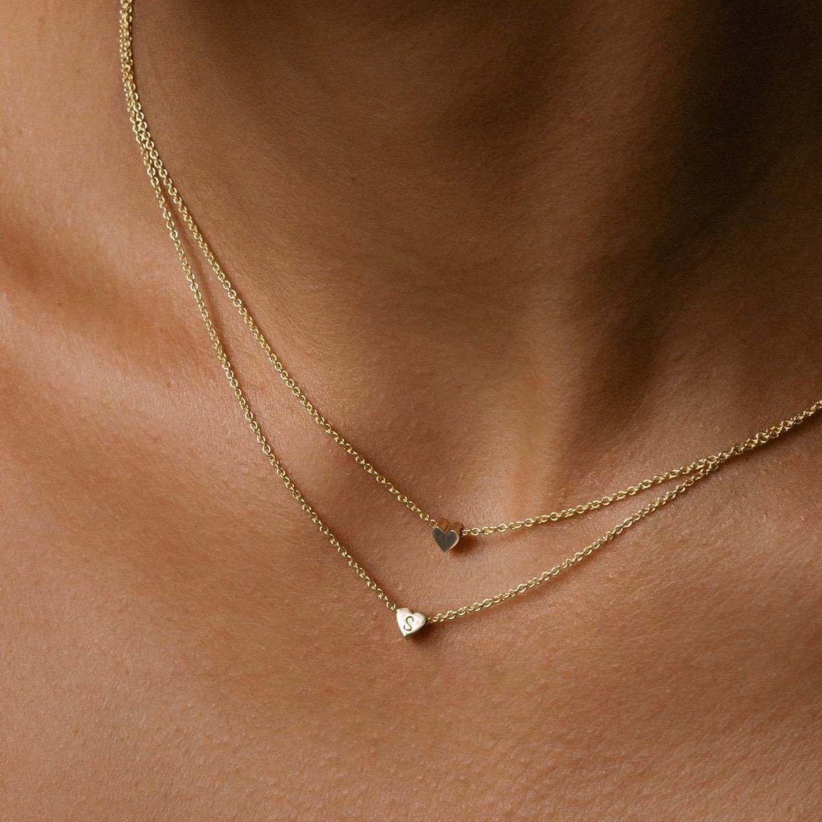 Tiny Heart Charm Necklace – Kate & Kole