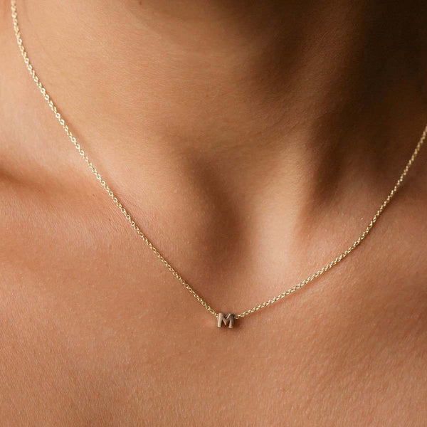 Initial M Necklace – Wonther