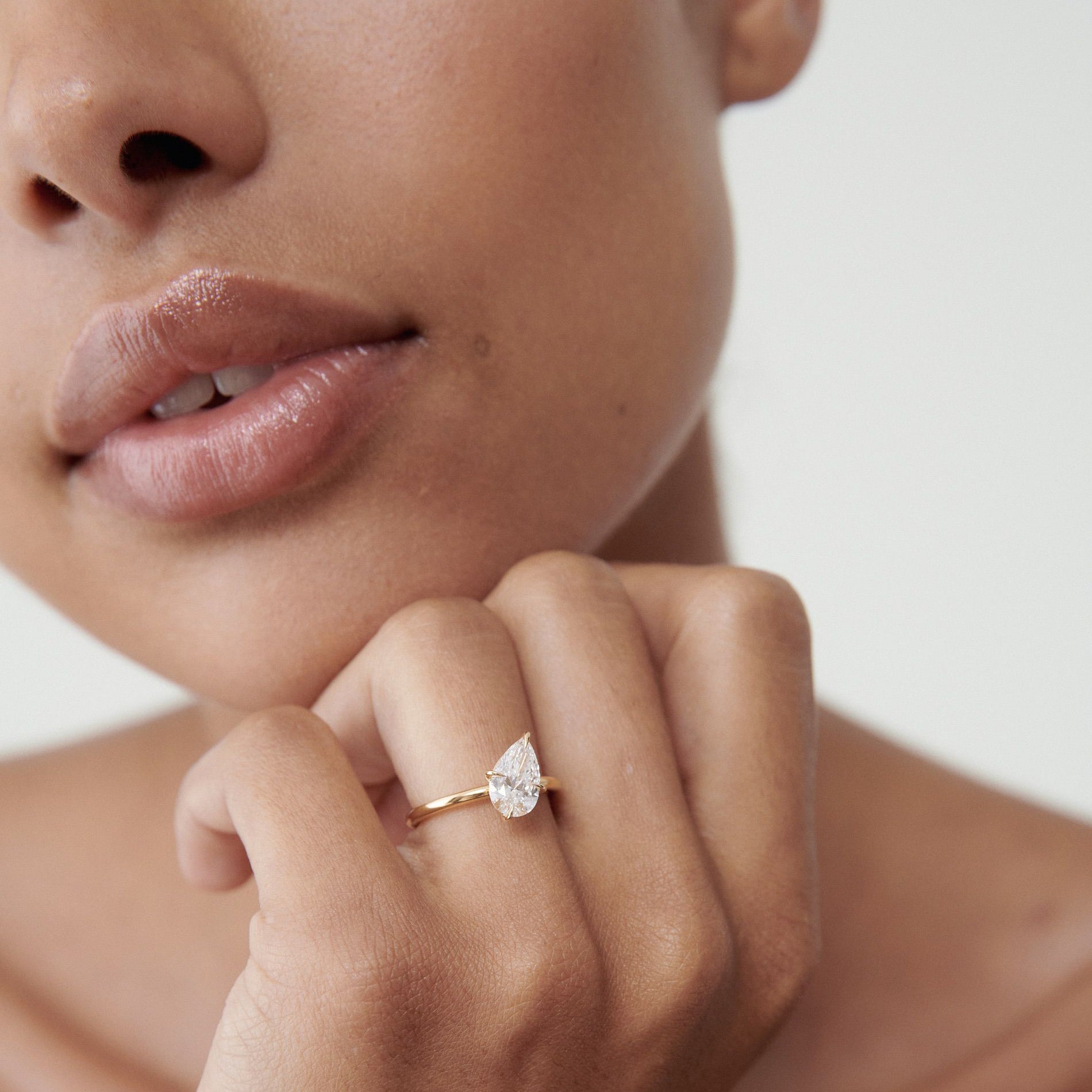 Leela | Pear Lab-Grown Diamond Engagement Ring