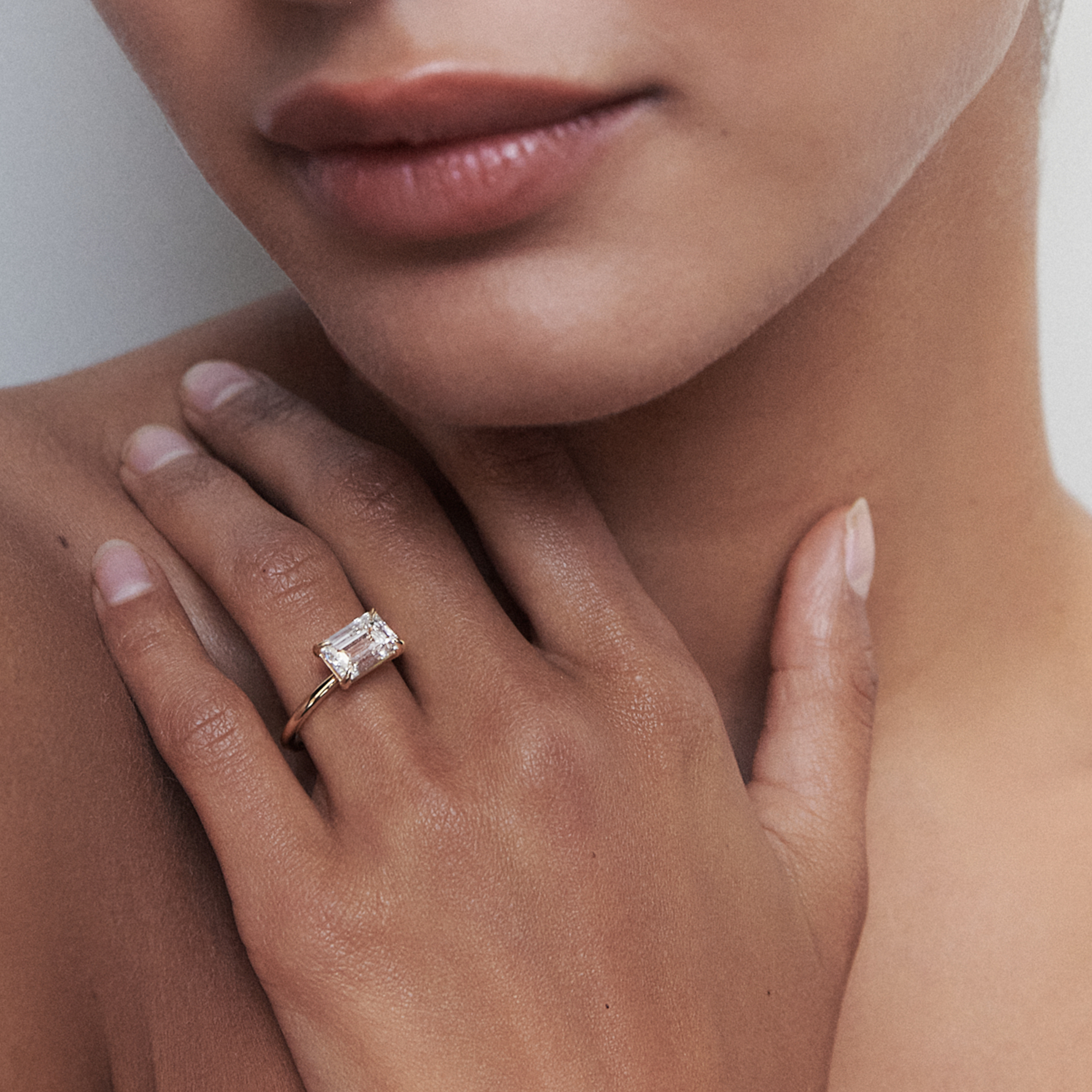Fae | Emerald Lab-Grown Diamond Engagement Ring