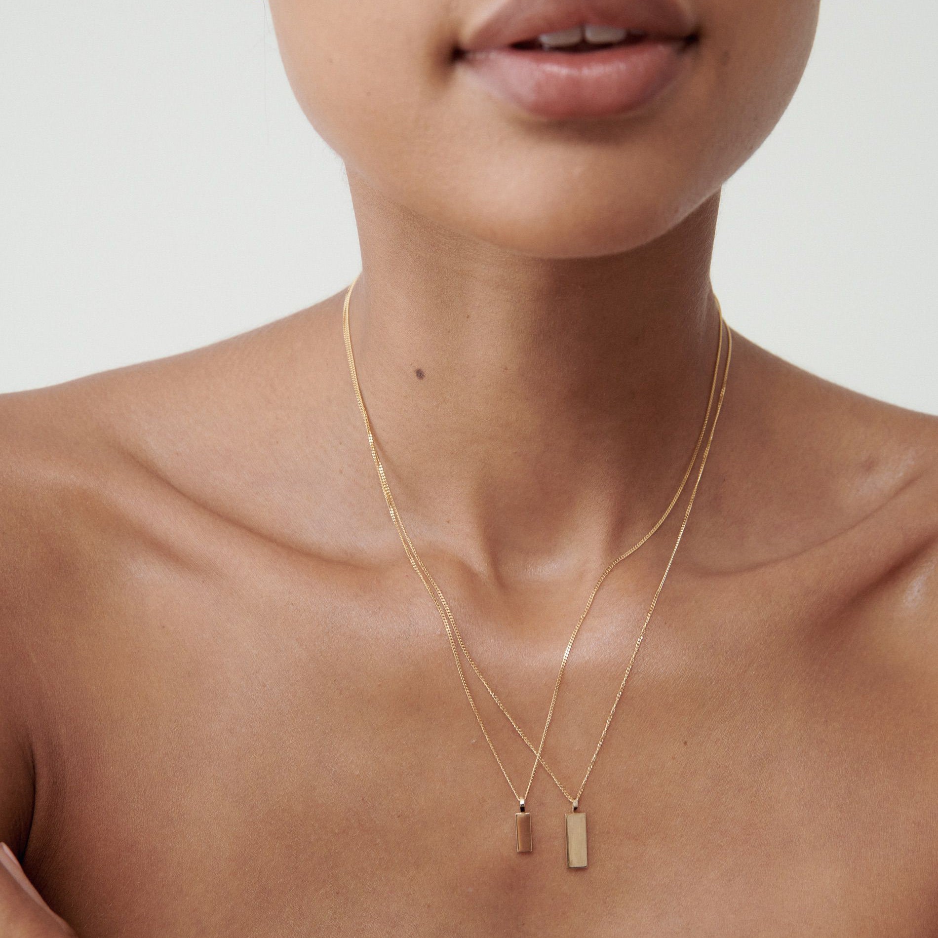 Engravable Rectangle Necklace