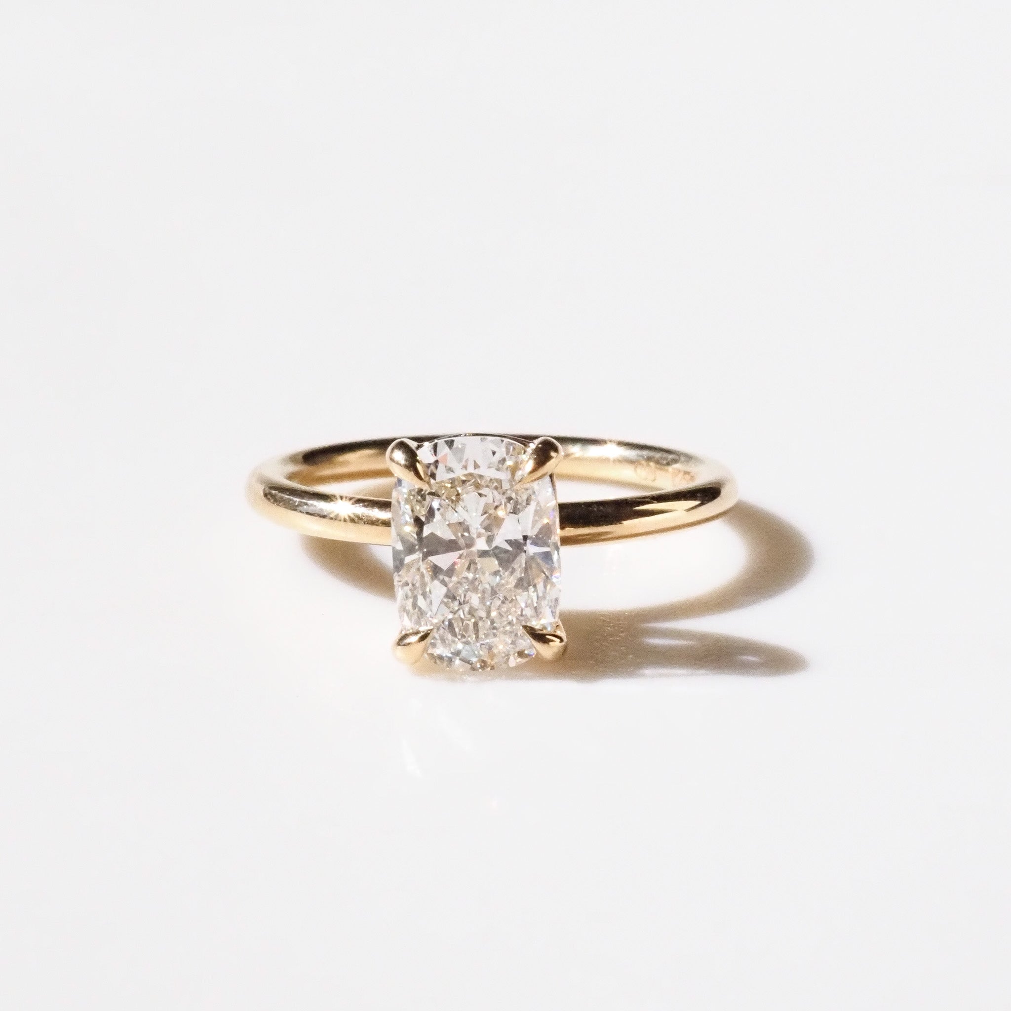 Khia | 1.5ct Elongated Cushion Solitaire Lab-Grown Diamond Engagement Ring
