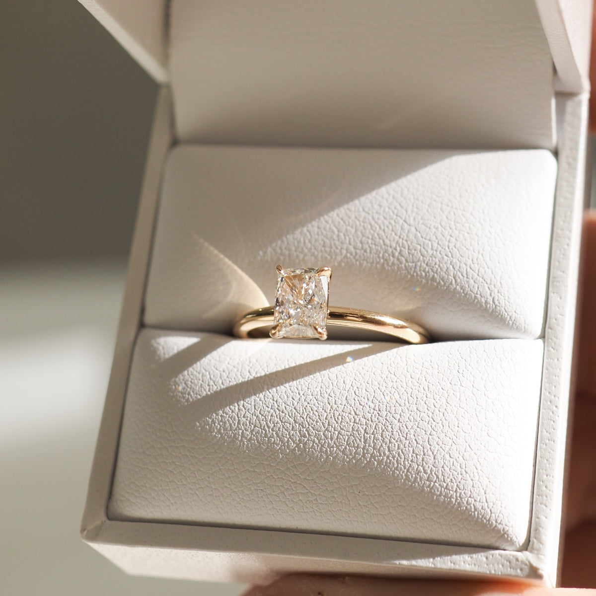 Khia | 1.01ct Elongated Cushion Diamond Engagement Ring Ready To Wear