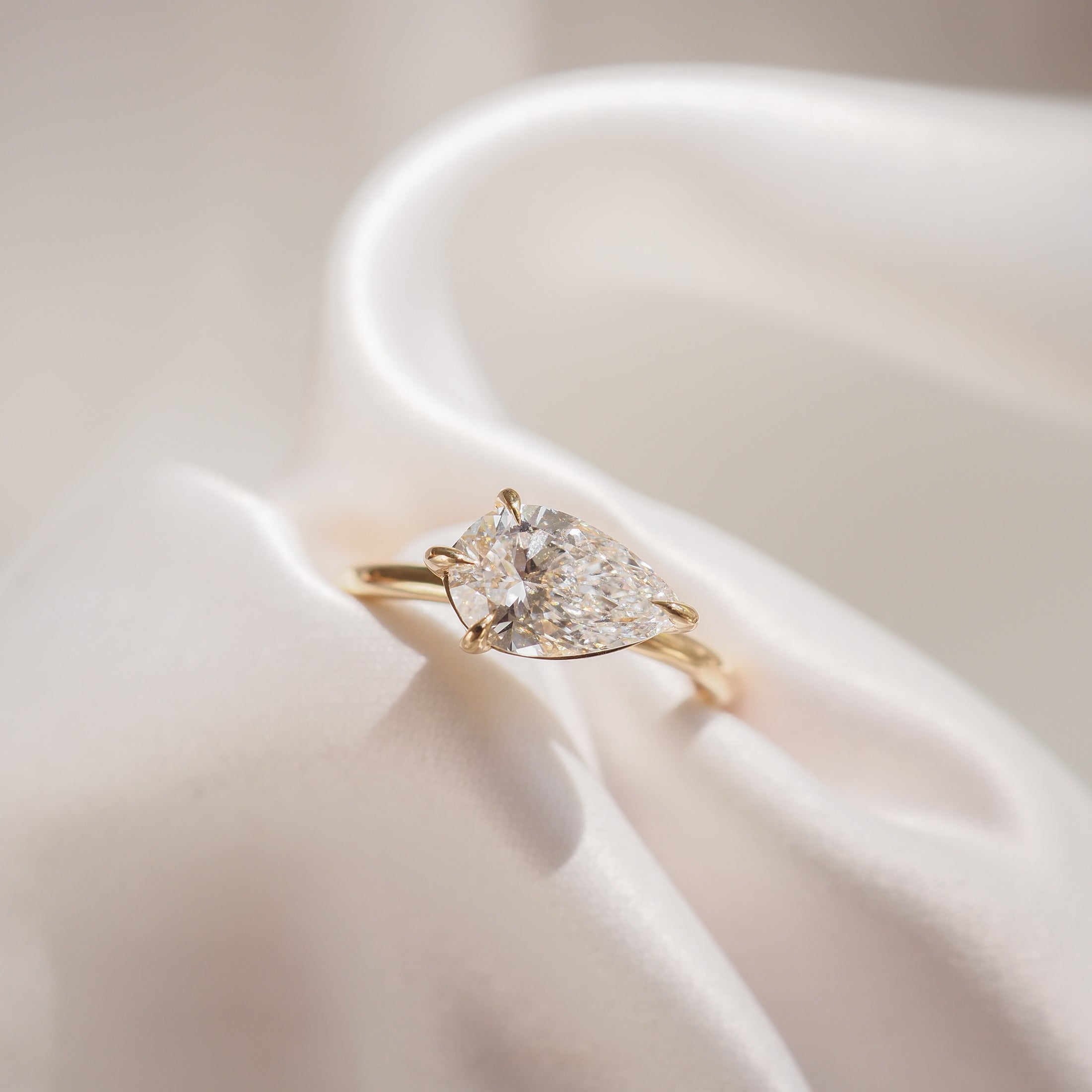 Lara | 1.5ct Pear Solitaire Lab-Grown Diamond Engagement Ring
