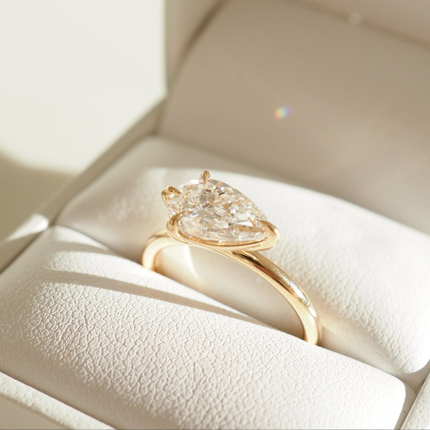 Lara Pear Diamond Engagement Ring Ready Made – Kate Kole