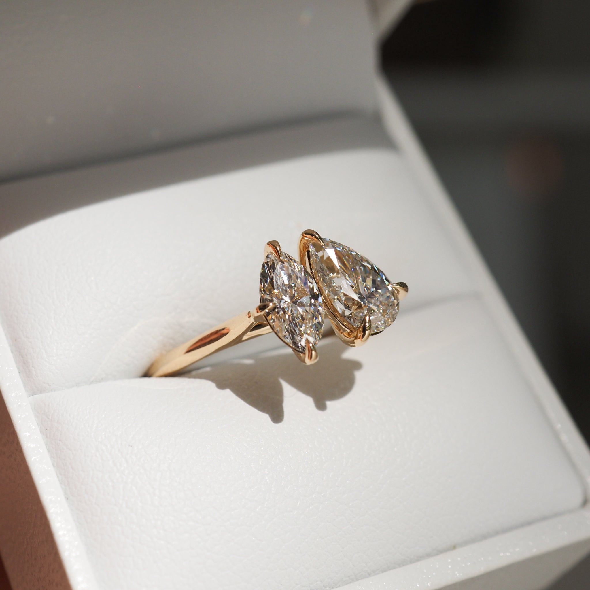 Léa | Pear & Marquise Lab-Grown Diamond Engagement Ring