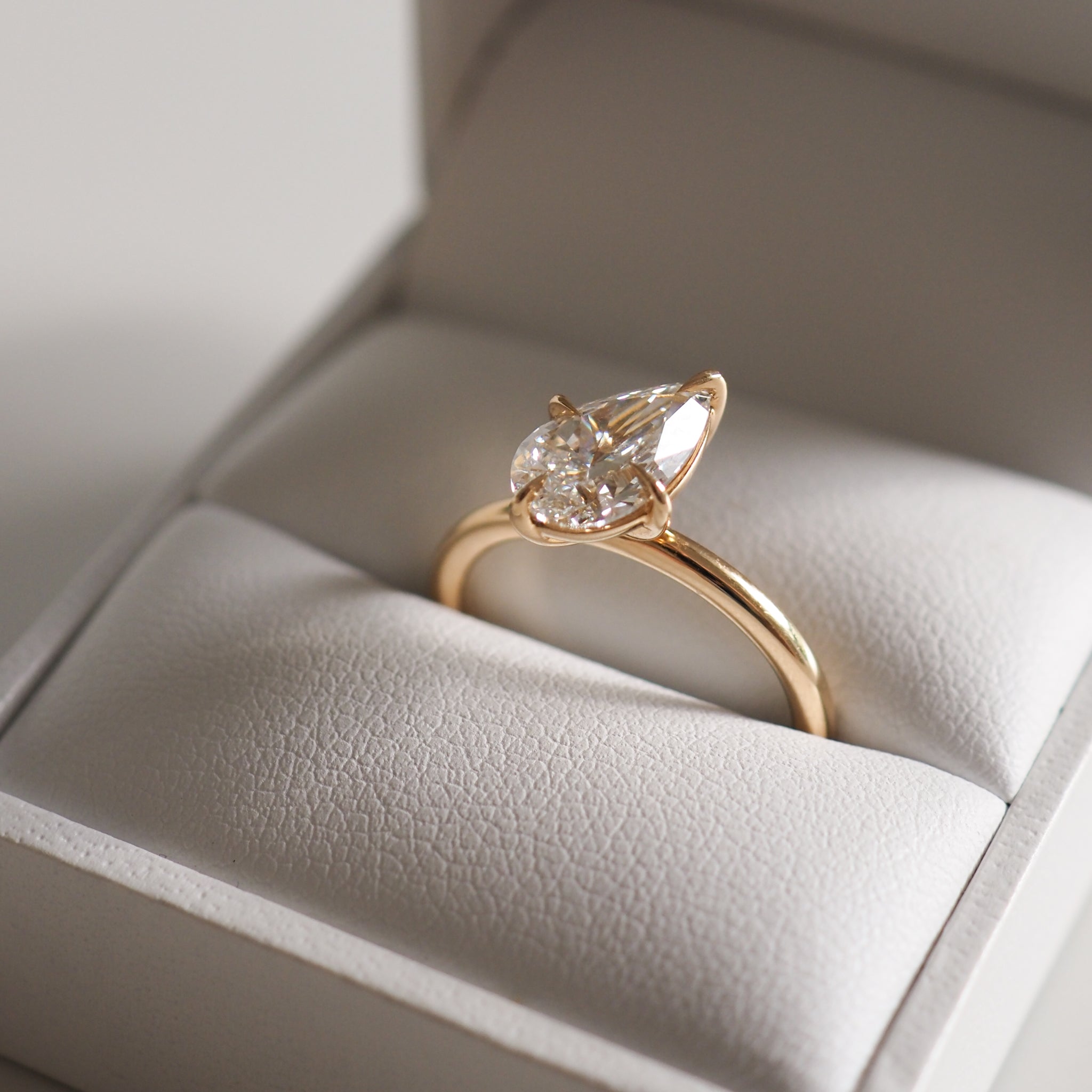 Leela | Pear Lab-Grown Diamond Engagement Ring