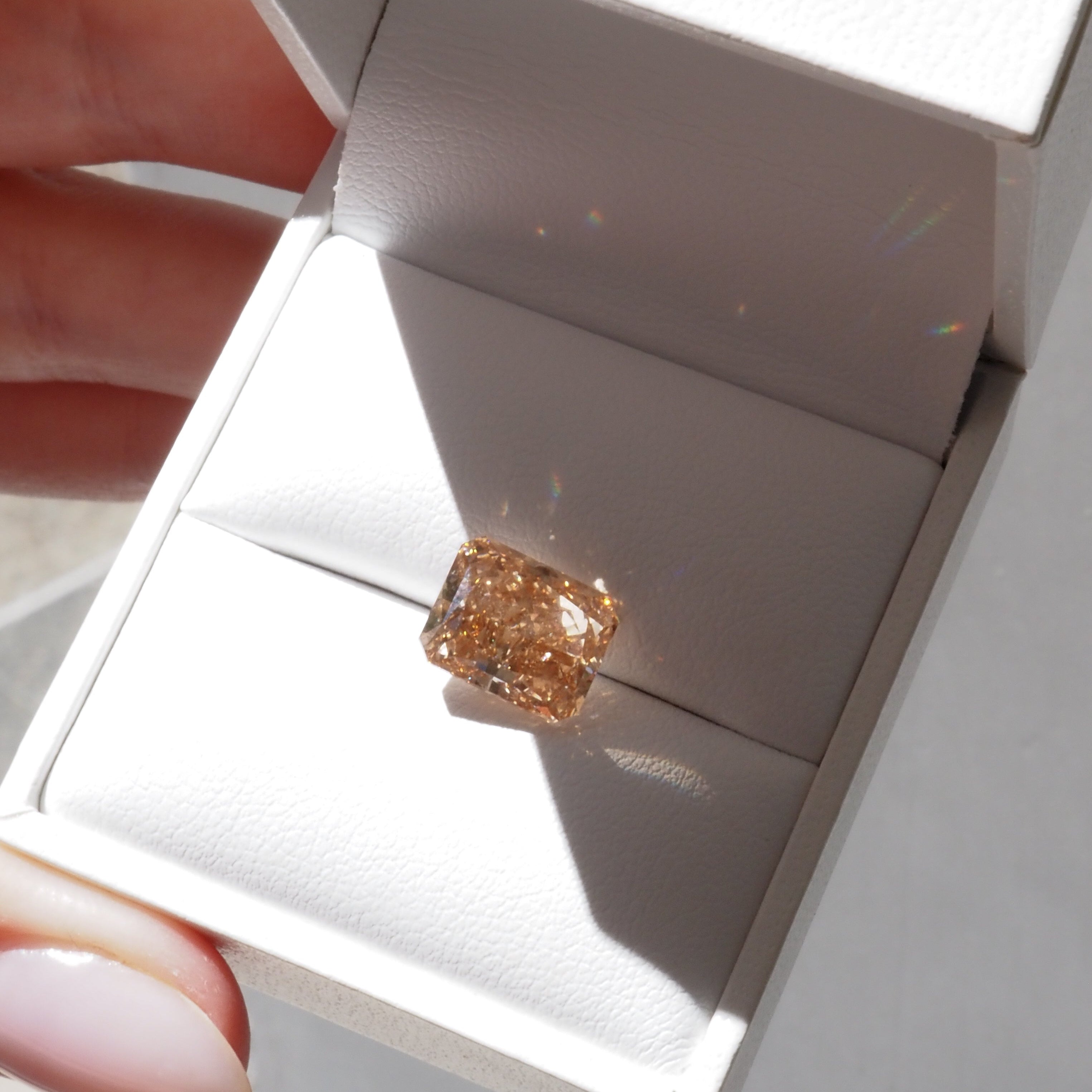 Feature Diamond | 4.56ct Champagne Radiant Cut