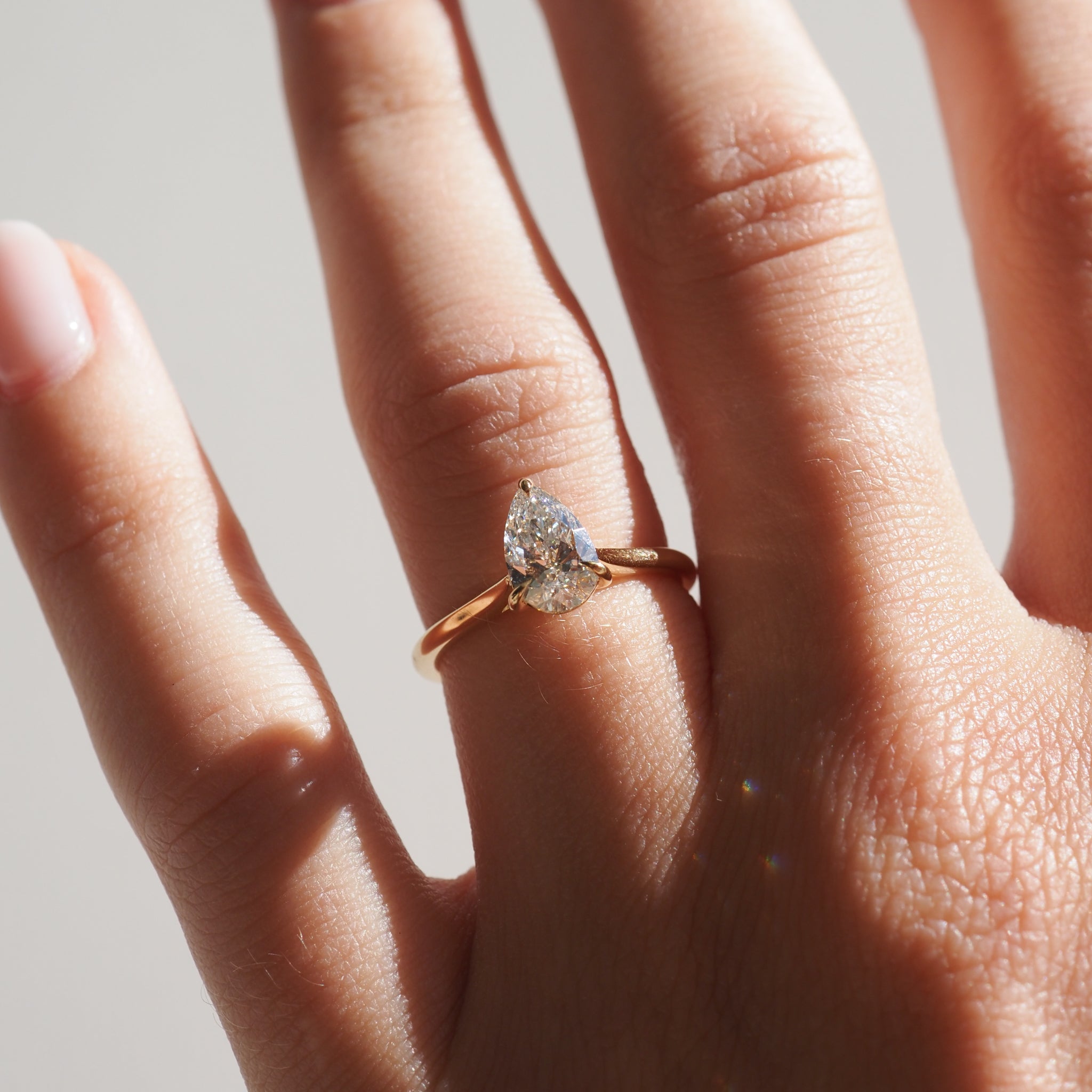Lyla | 0.95ct Pear Lab-Grown Diamond Engagement Ring