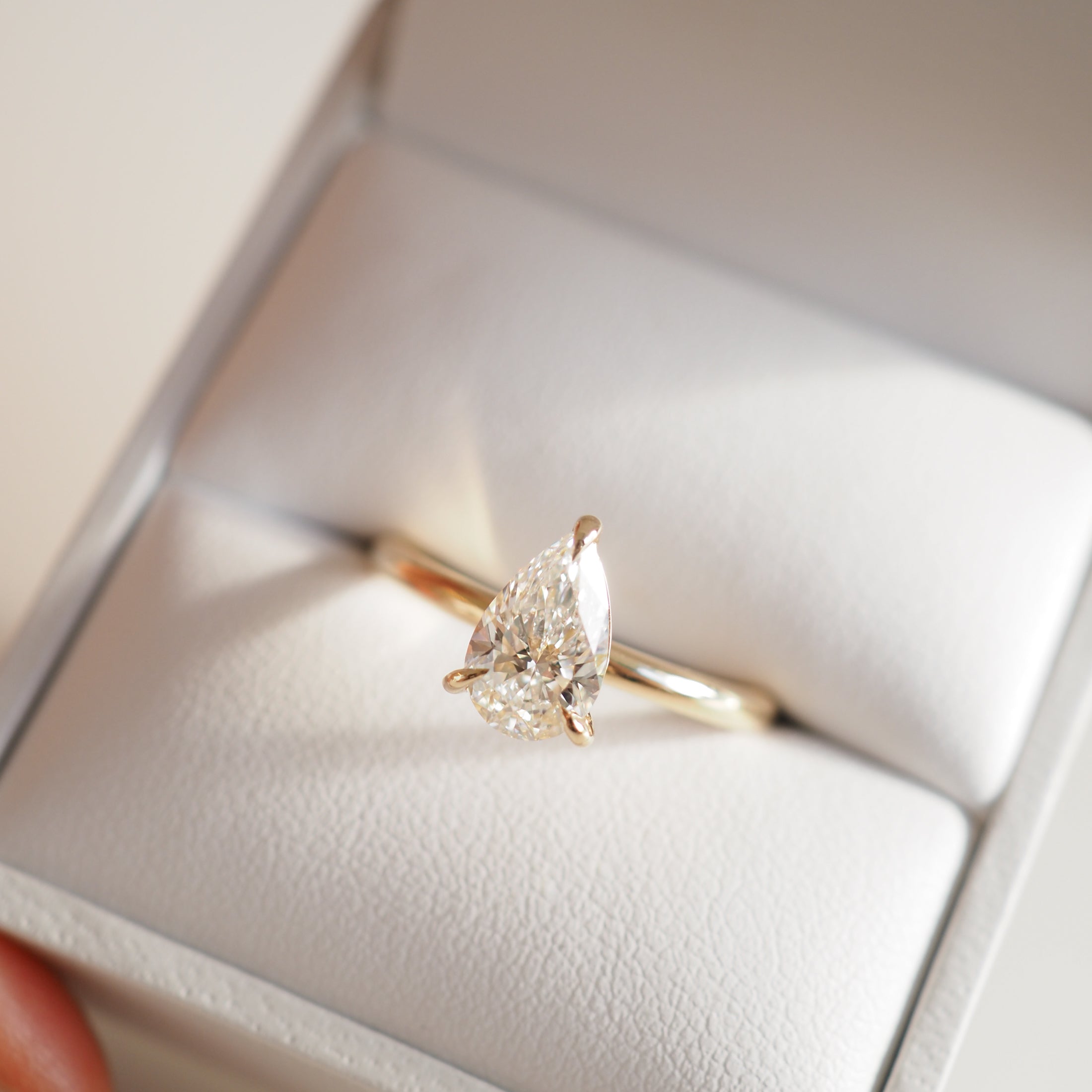 Lyla | 1ct Pear Solitaire Lab-Grown Diamond Engagement Ring