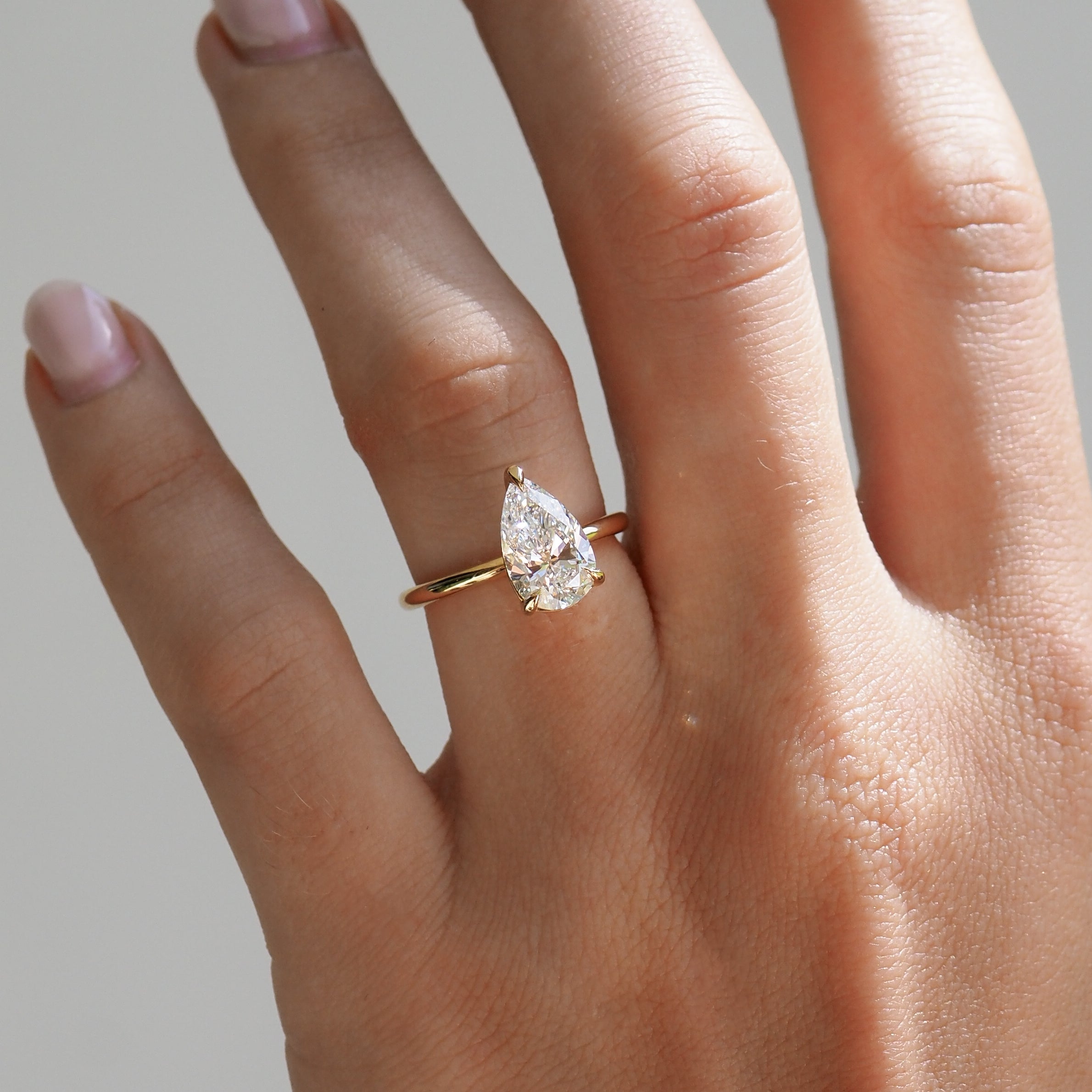 Lyla | 2ct Pear Solitaire Lab-Grown Diamond Ring