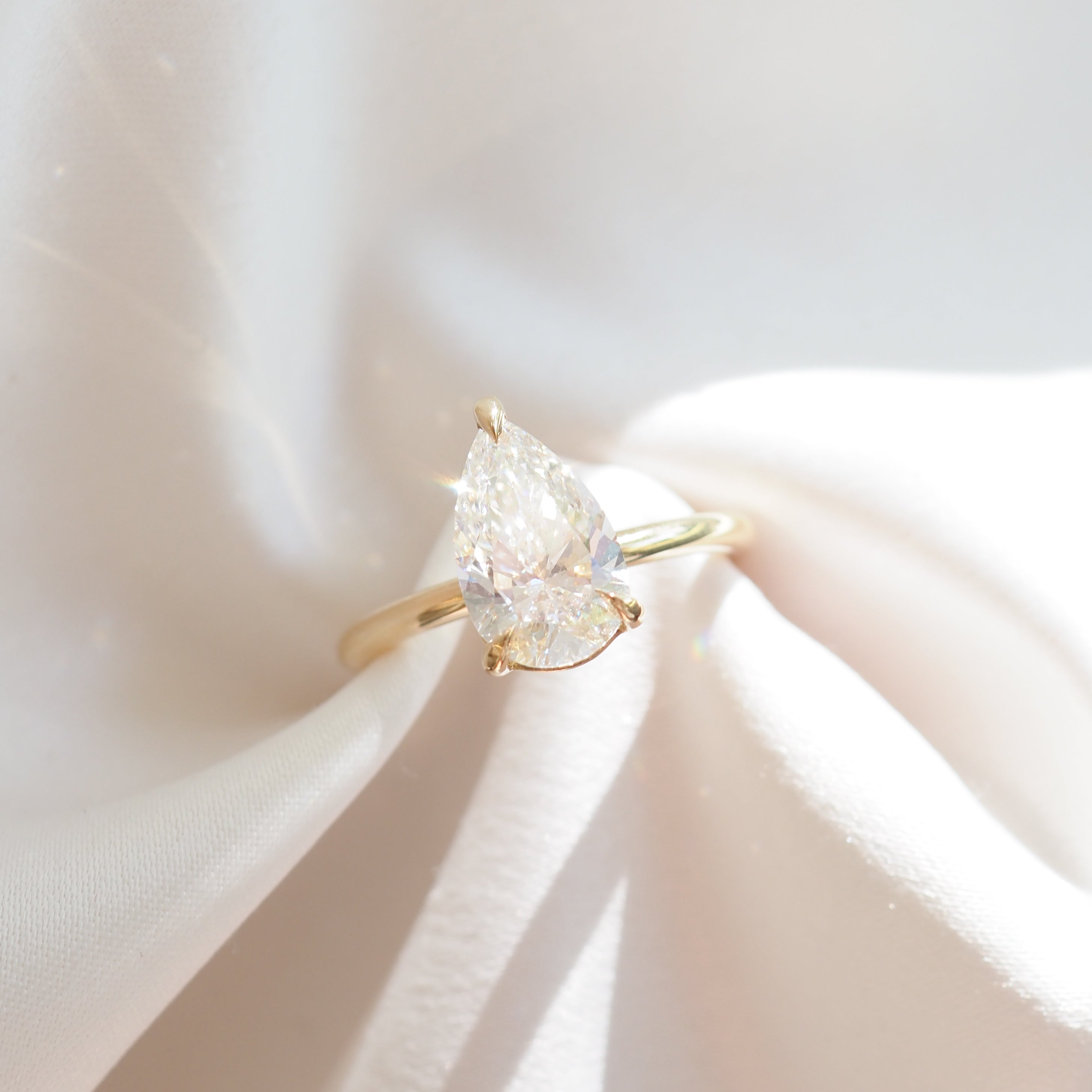 Lyla | 2ct Pear Solitaire Lab-Grown Diamond Ring