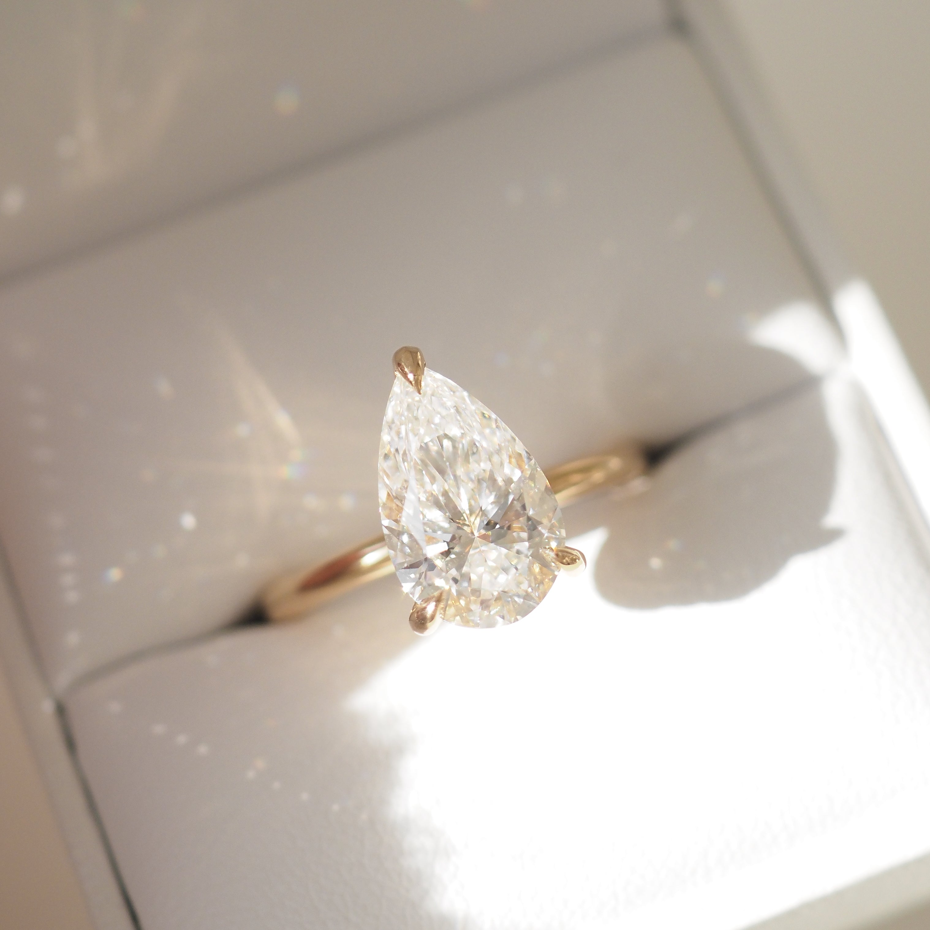 Lyla | 2.5ct Pear Solitaire Lab-Grown Diamond Engagement Ring