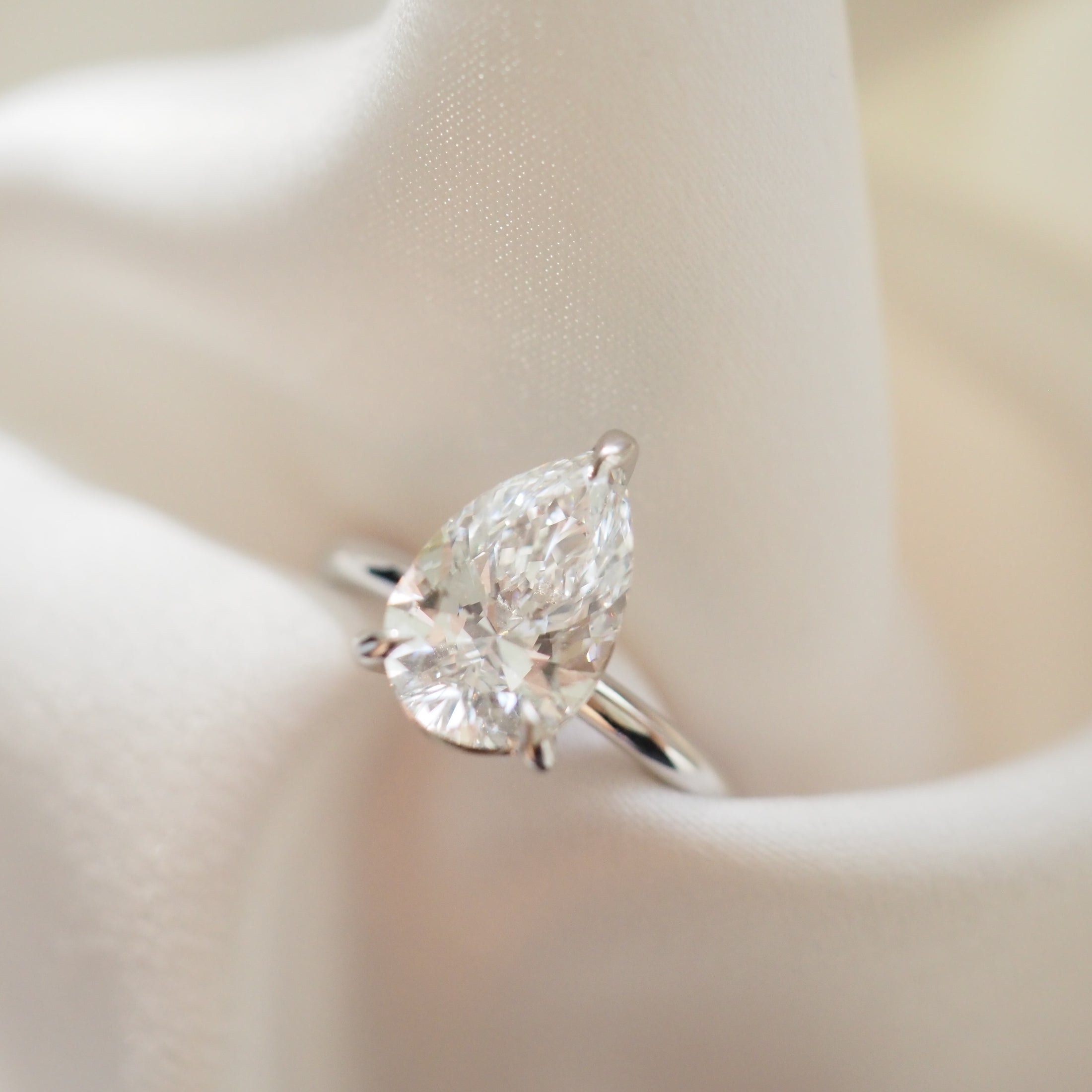 Lyla | 2ct Pear Solitaire Lab-Grown Diamond Engagement Ring