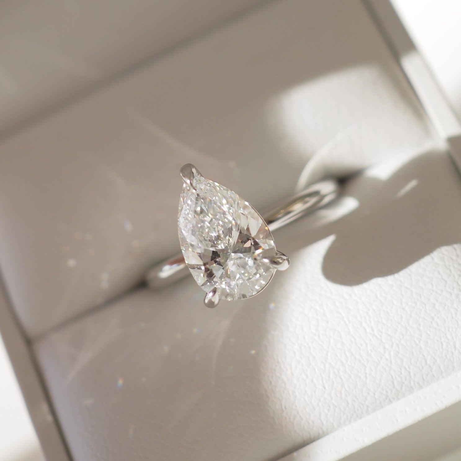 Lyla | 2ct Pear Solitaire Lab-Grown Diamond Engagement Ring