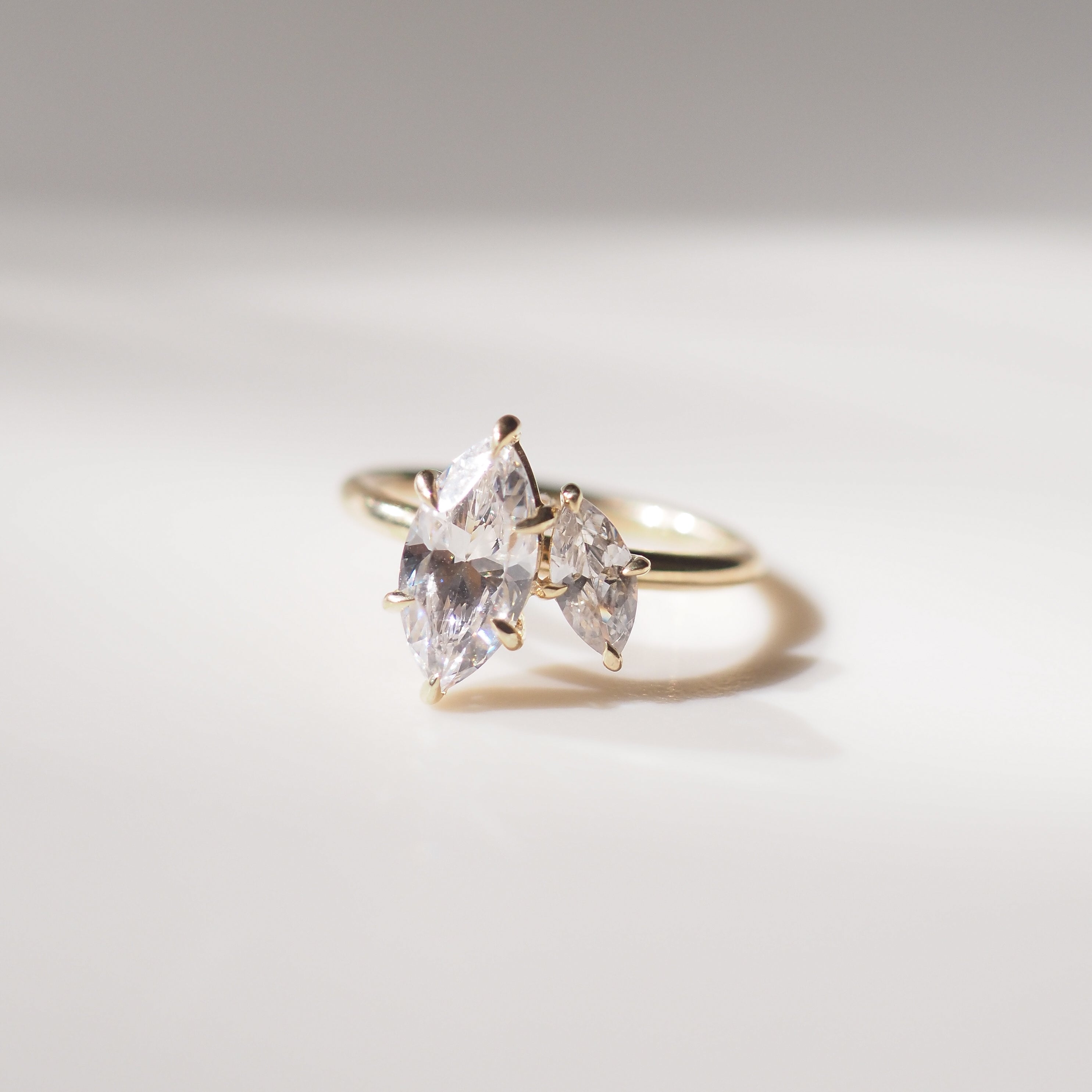 Marquise Duet Ring | 1.25ct Cubic Zirconia Proposal Ring