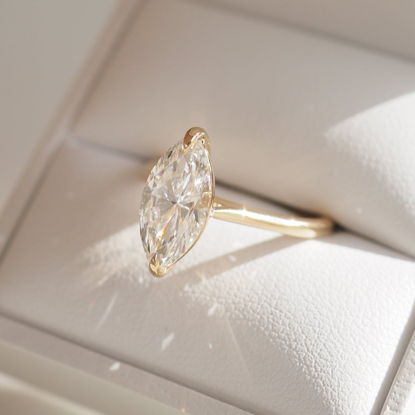 Mya | 2ct Marquise Solitaire Lab-Grown Diamond Engagement Ring