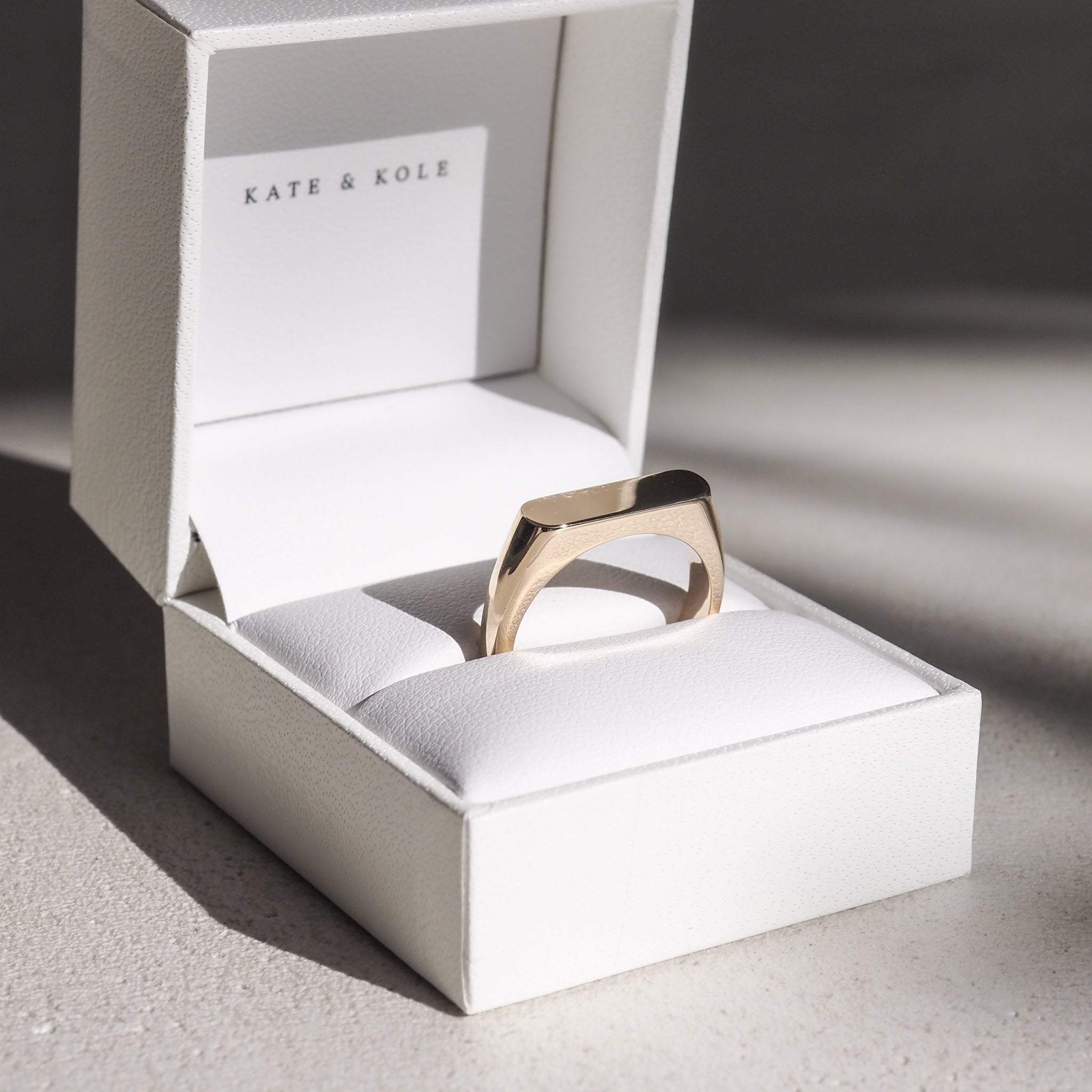 Archive — Polished Narrow Signet | 9ct Yellow Gold