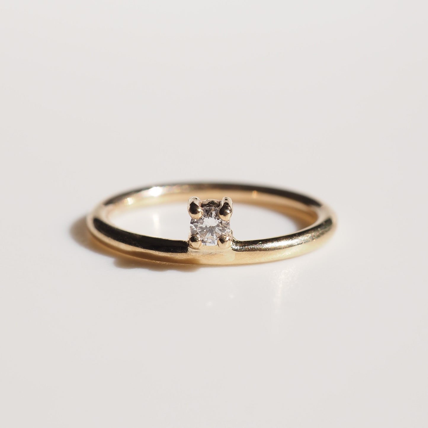 Offset Diamond Ring Archive Round Lab-Grown Diamond Ring