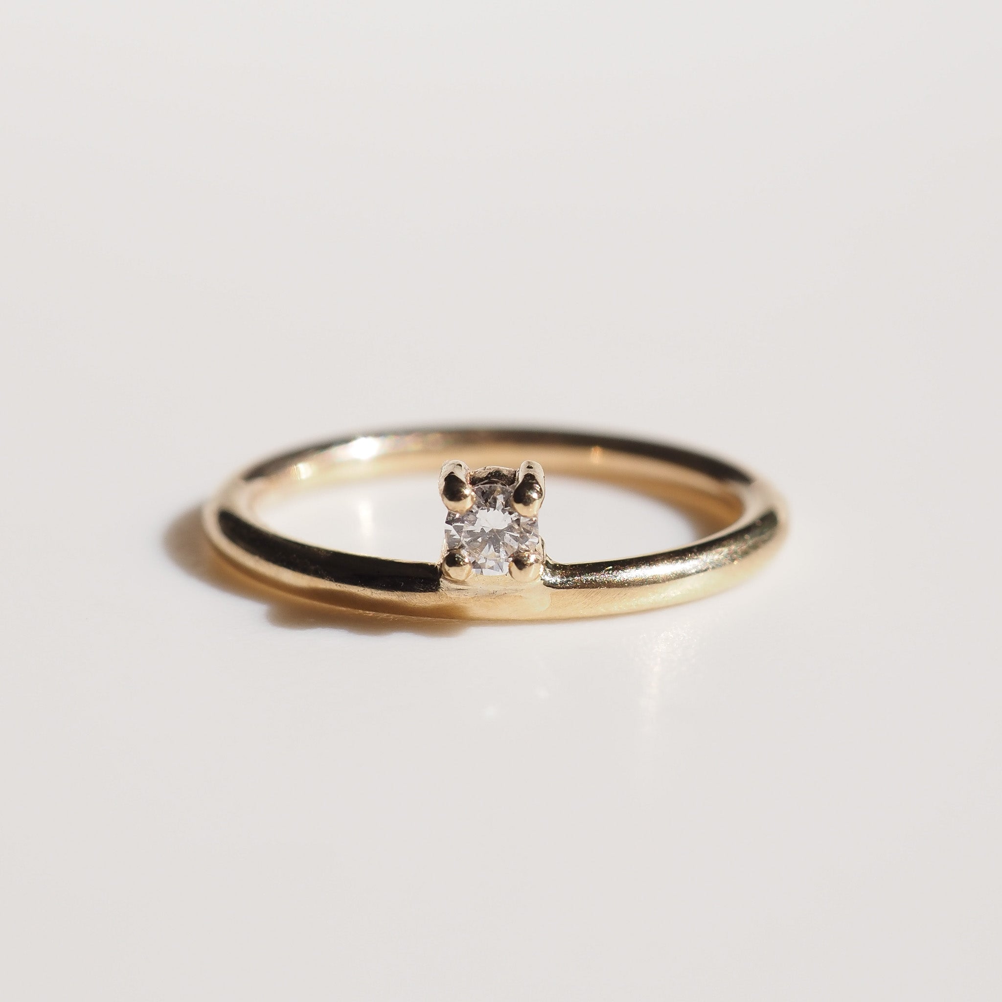 Offset Diamond Ring Archive Round Lab-Grown Diamond Ring