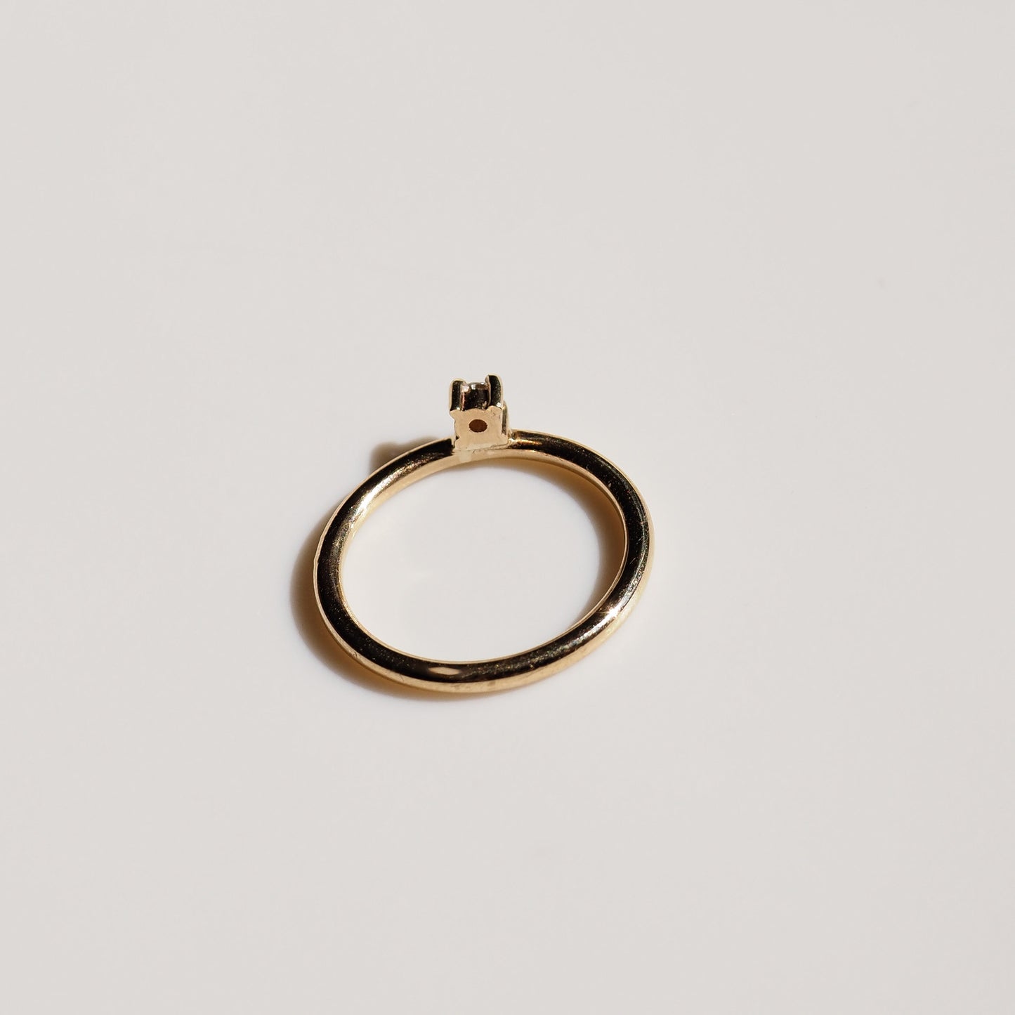 Offset Diamond Ring Archive Round Lab-Grown Diamond Ring
