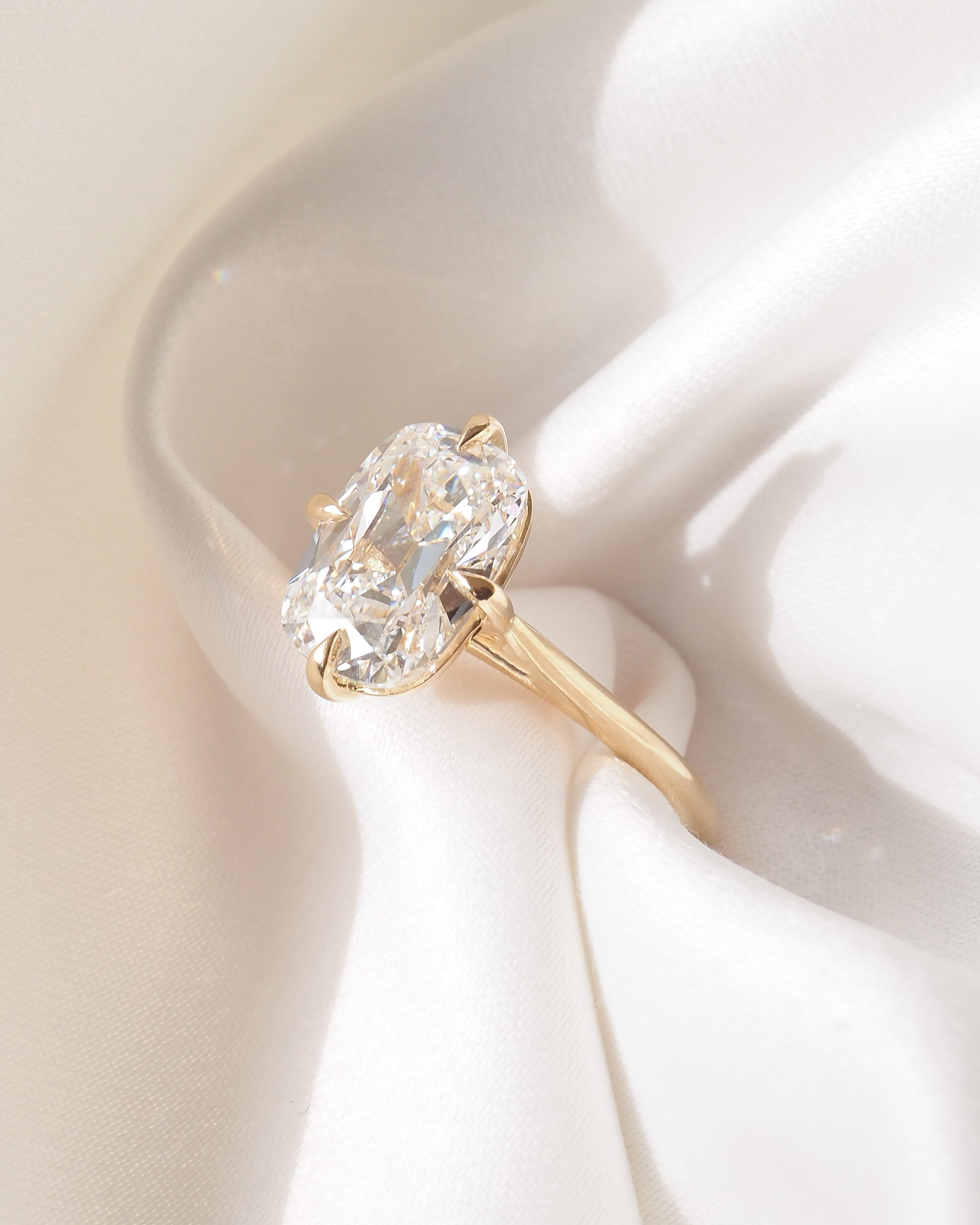 Old Mine Cut Kali | 2.5ct Cushion Lab-Grown Diamond Ring