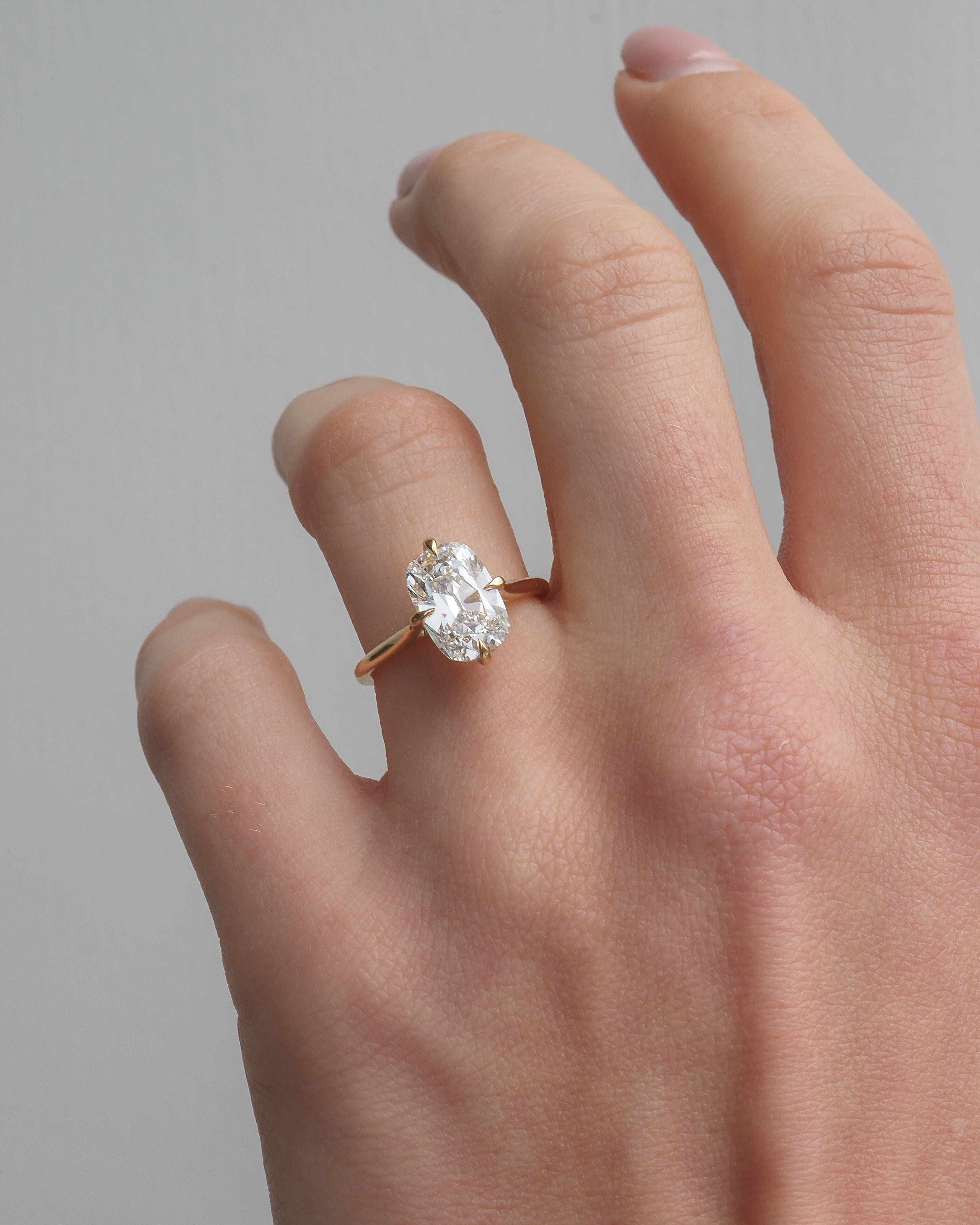 Old Mine Cut Kali | 2.5ct Cushion Lab-Grown Diamond Ring