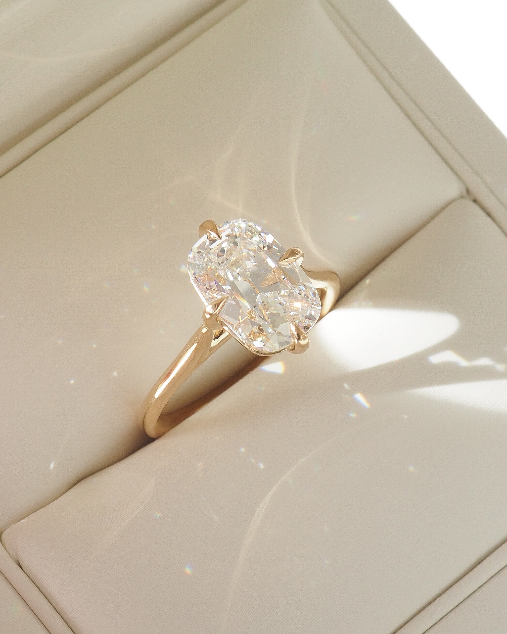 Old Mine Cut Kali | 2.5ct Cushion Lab-Grown Diamond Ring
