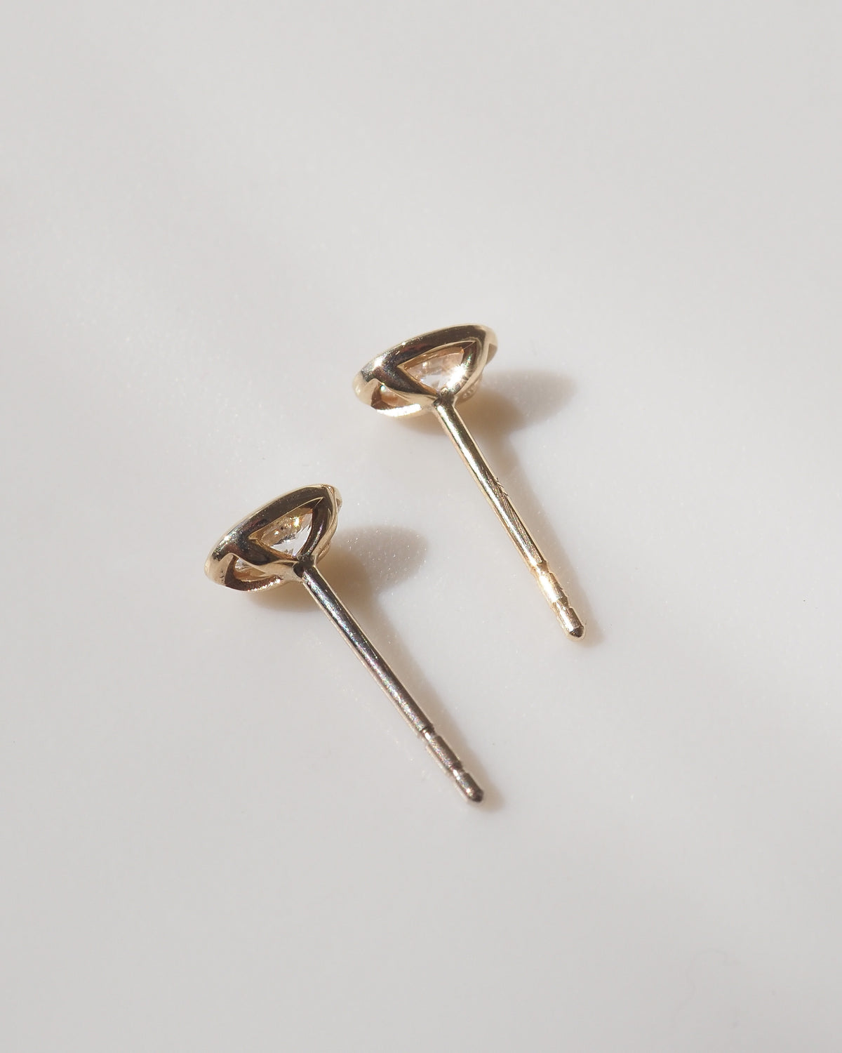 Oval Bezel Studs | Oval Lab-Grown Diamond Earrings