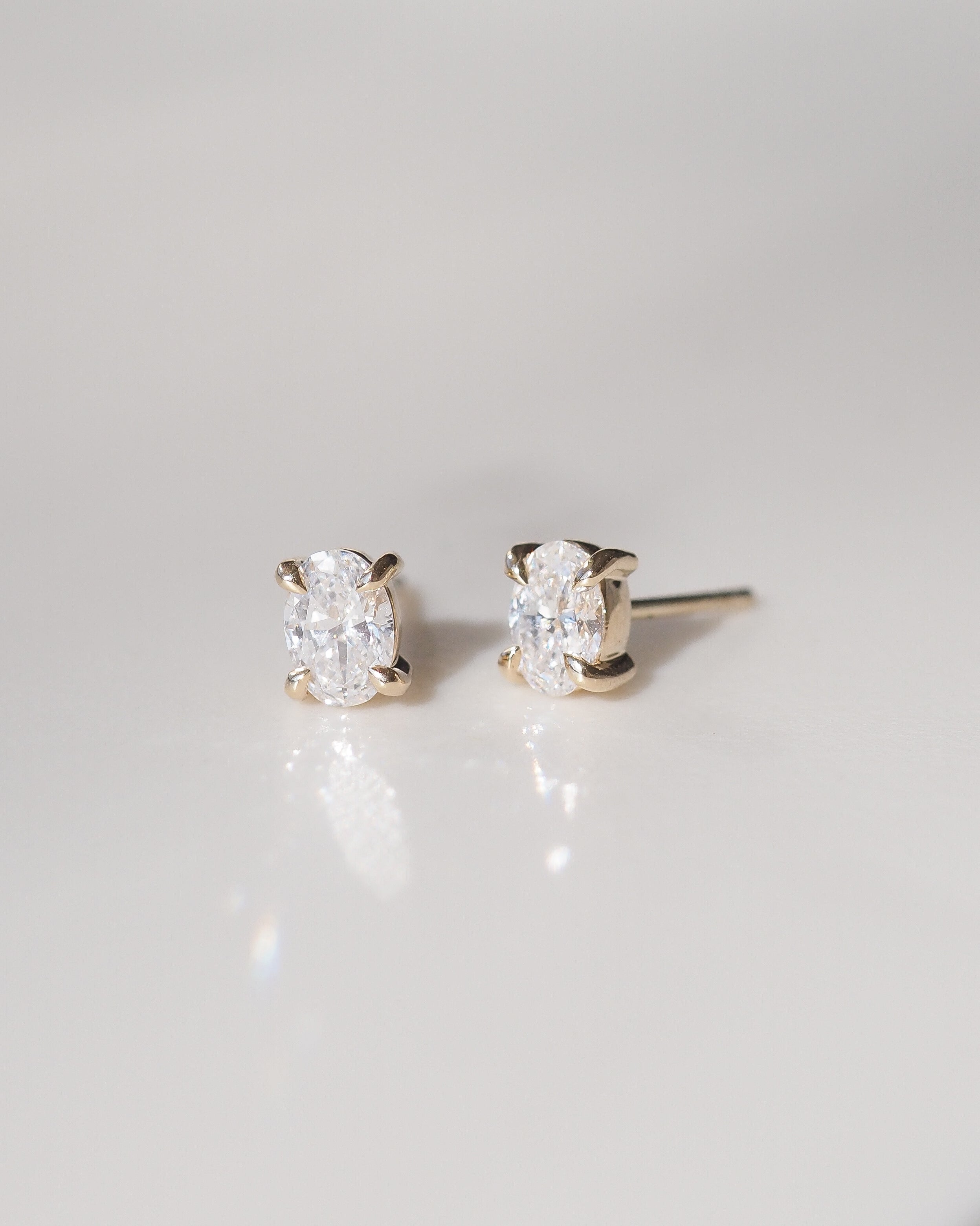 Oval Studs | 0.64ct Oval Lab-Grown Diamond Earrings