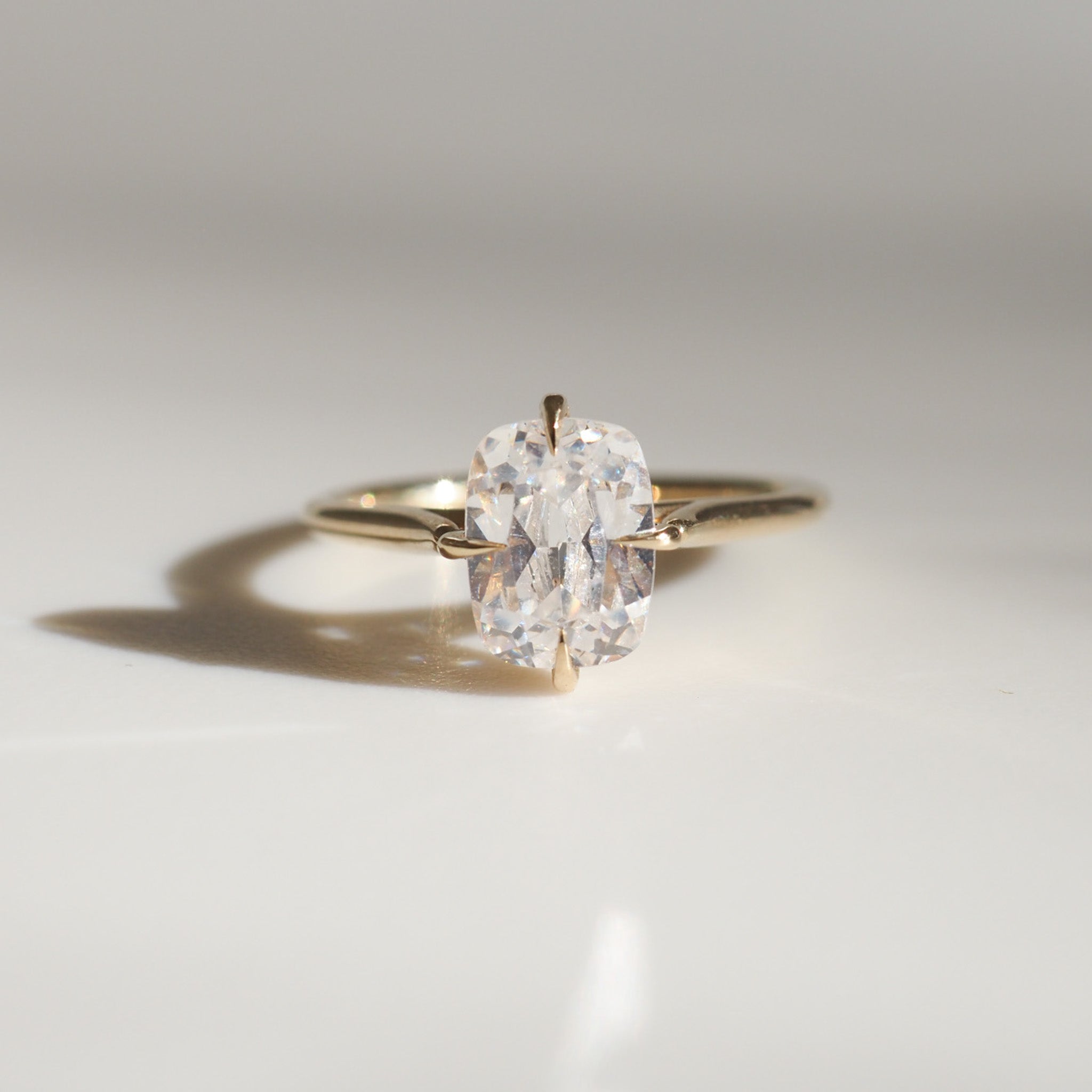 Kali | 1.50ct Elongated Cushion Cubic Zirconia Proposal Ring