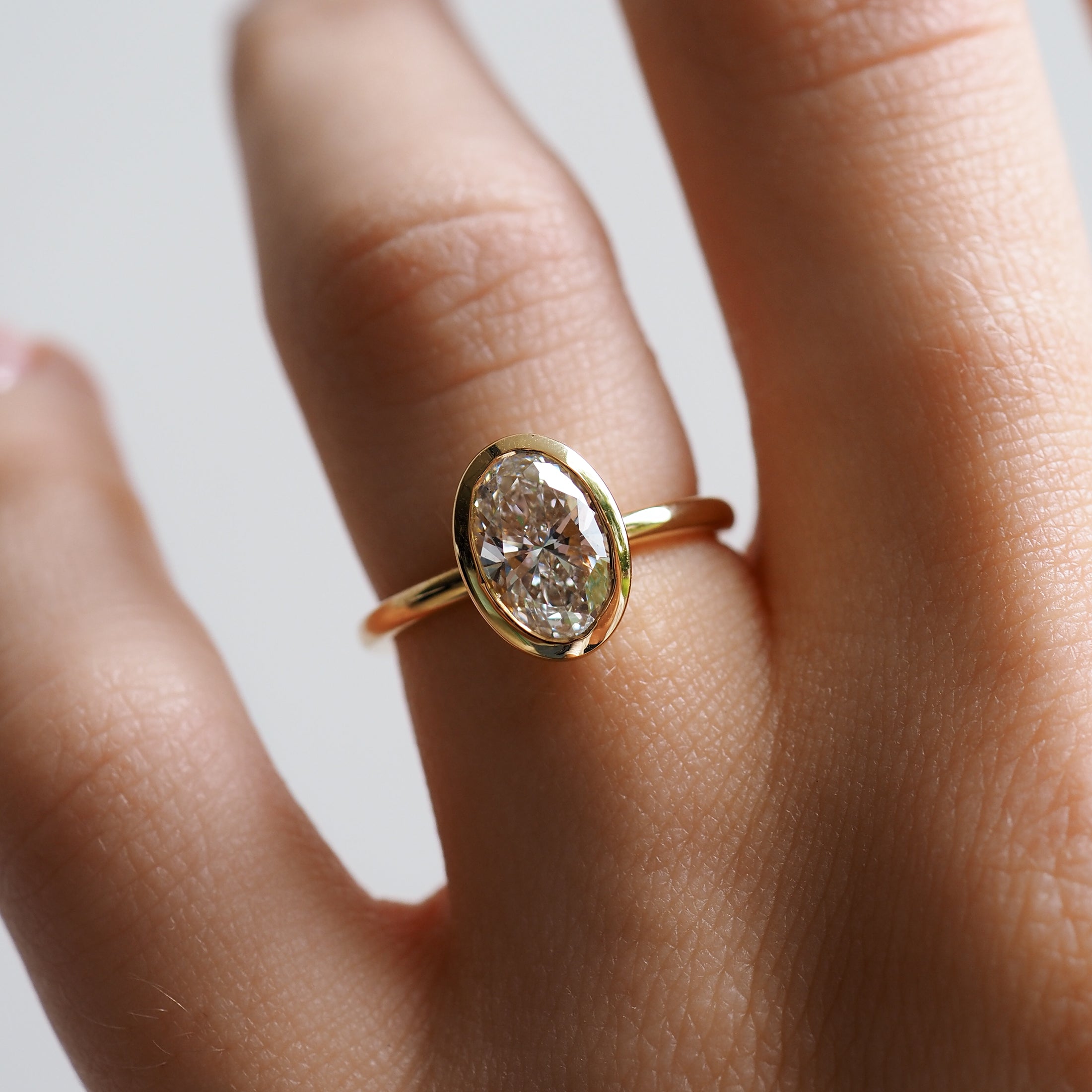 Via | 1.51ct Oval Diamond Engagement Ring Ready To Wear