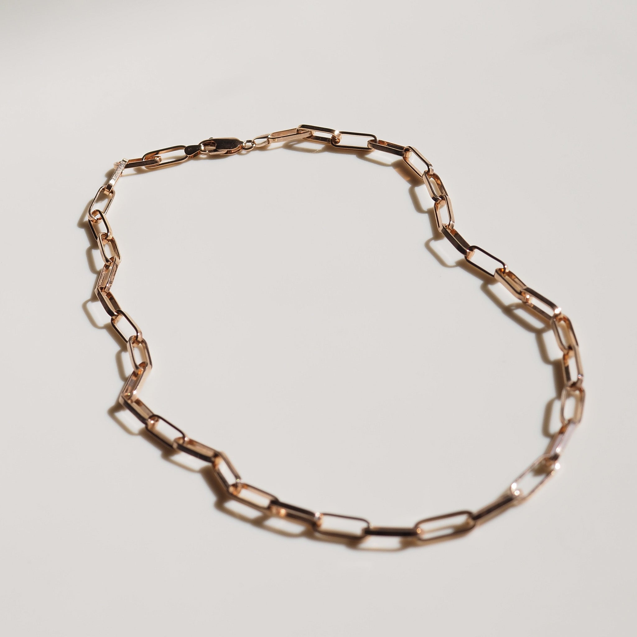 Paper Link Necklace Archive Gold Filled Necklace