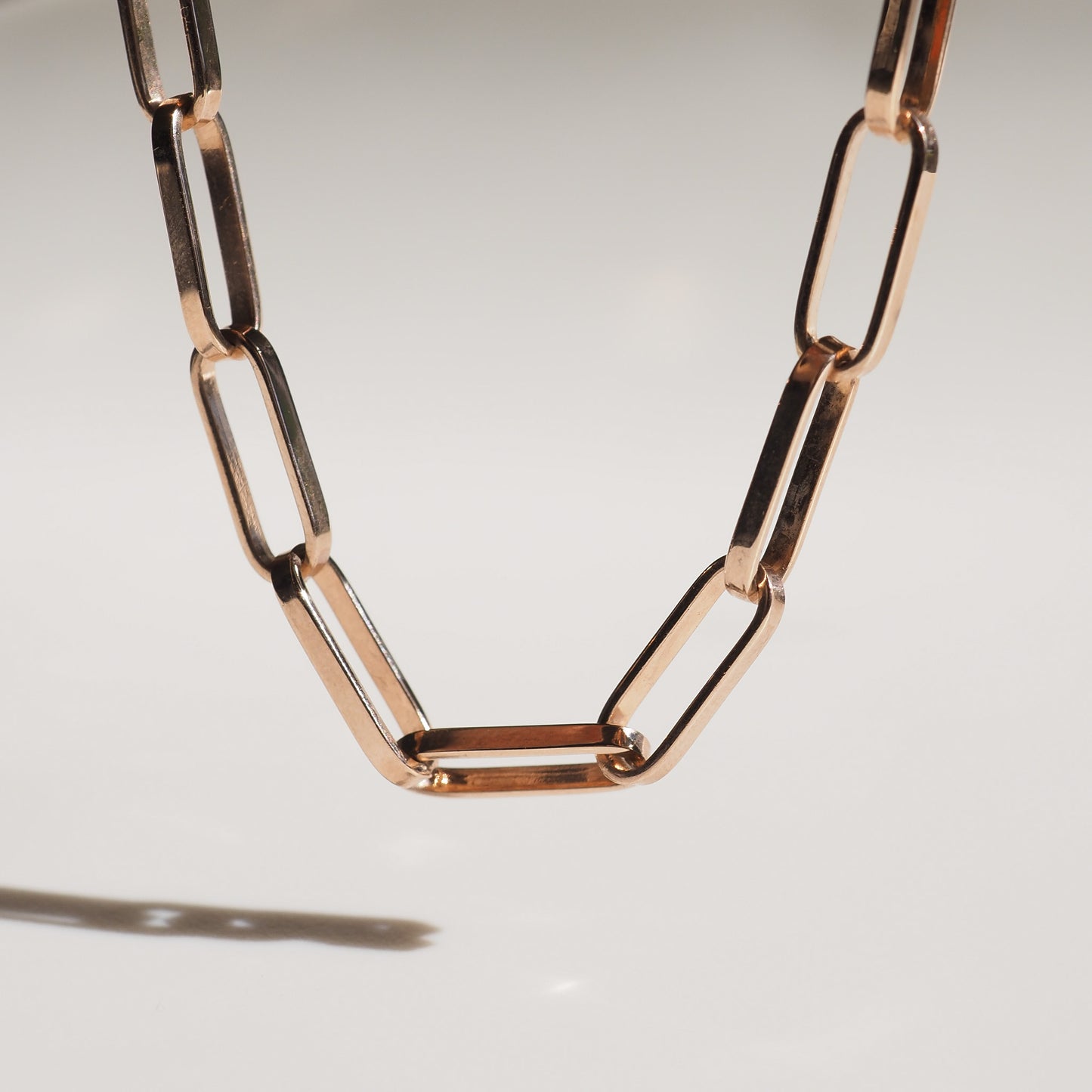 Paper Link Necklace Archive Gold Filled Necklace