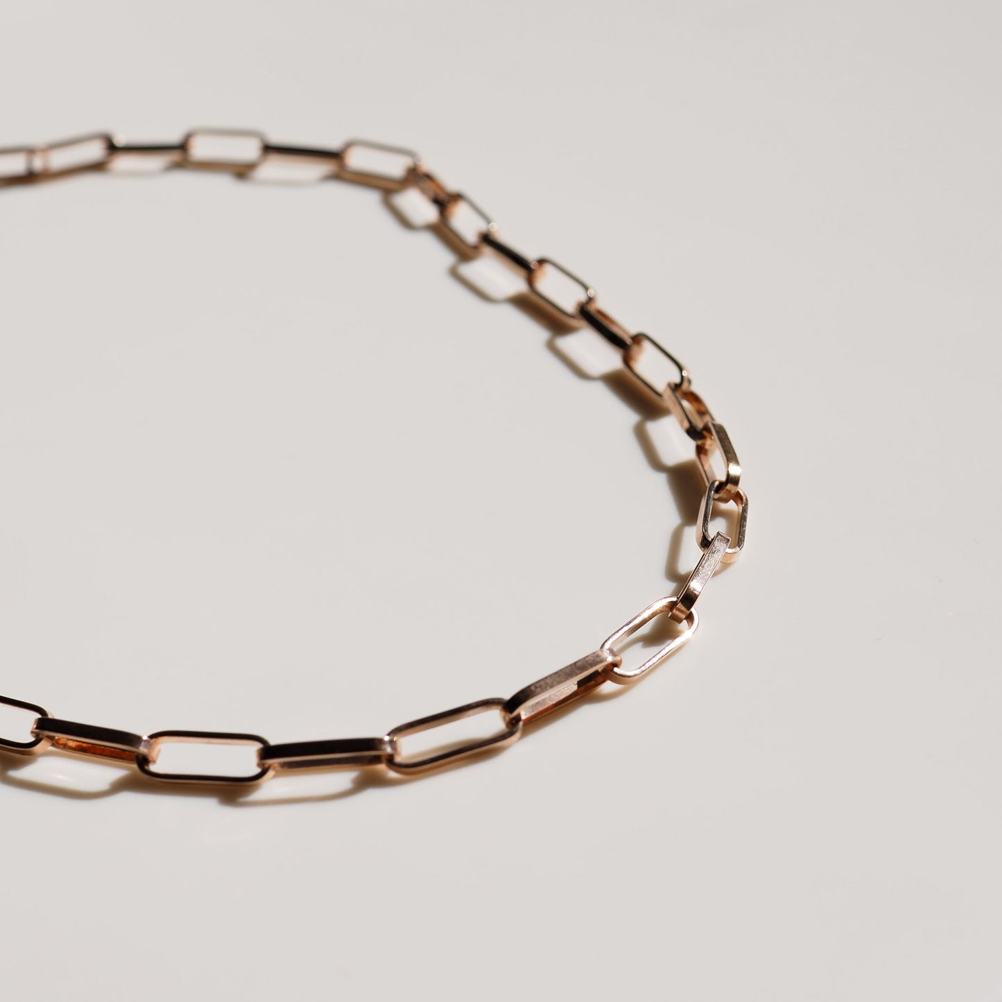 Paper Link Necklace Archive Gold Filled Necklace