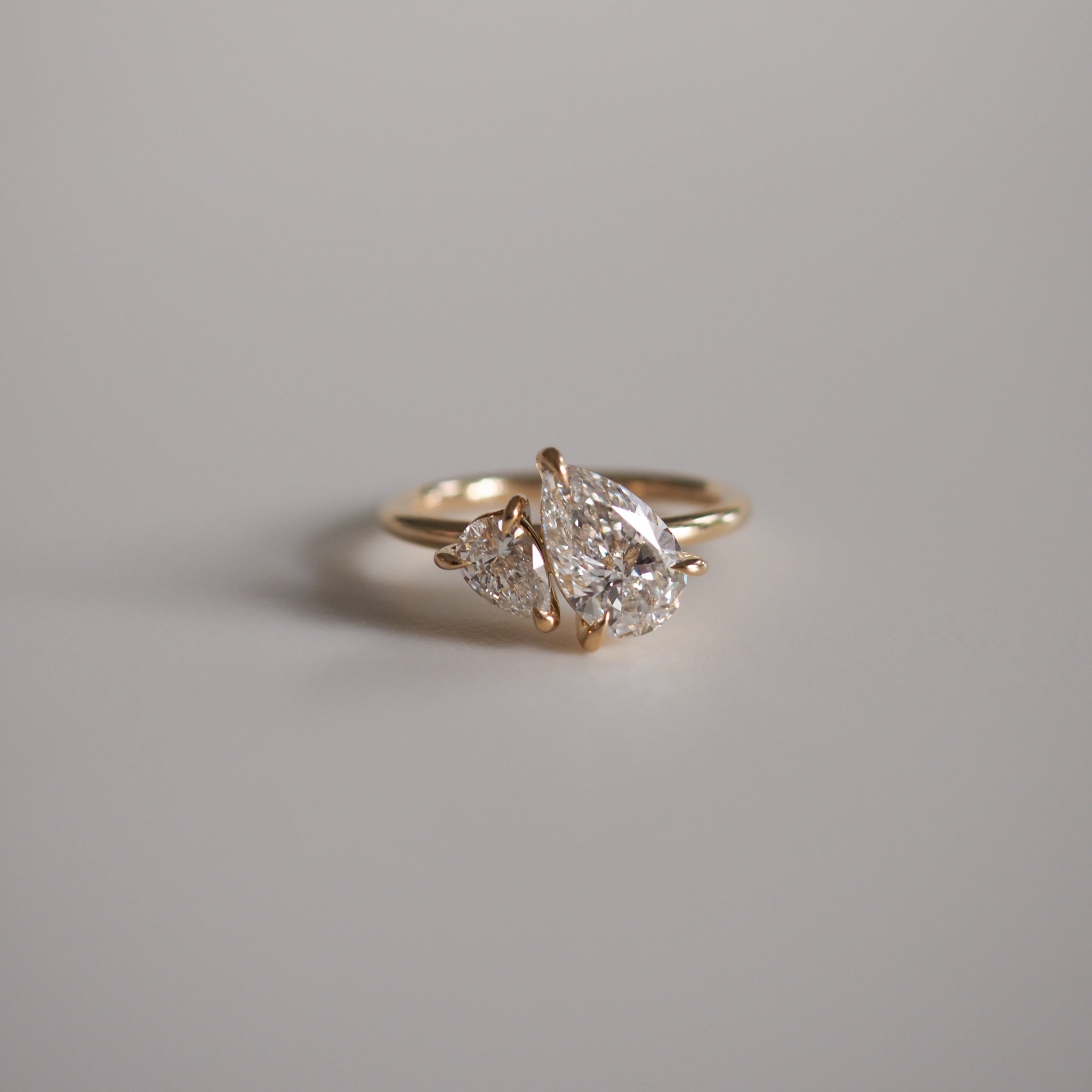 Duet Pear | 1.55ct TCW Lab-Grown Diamond Engagement Ring