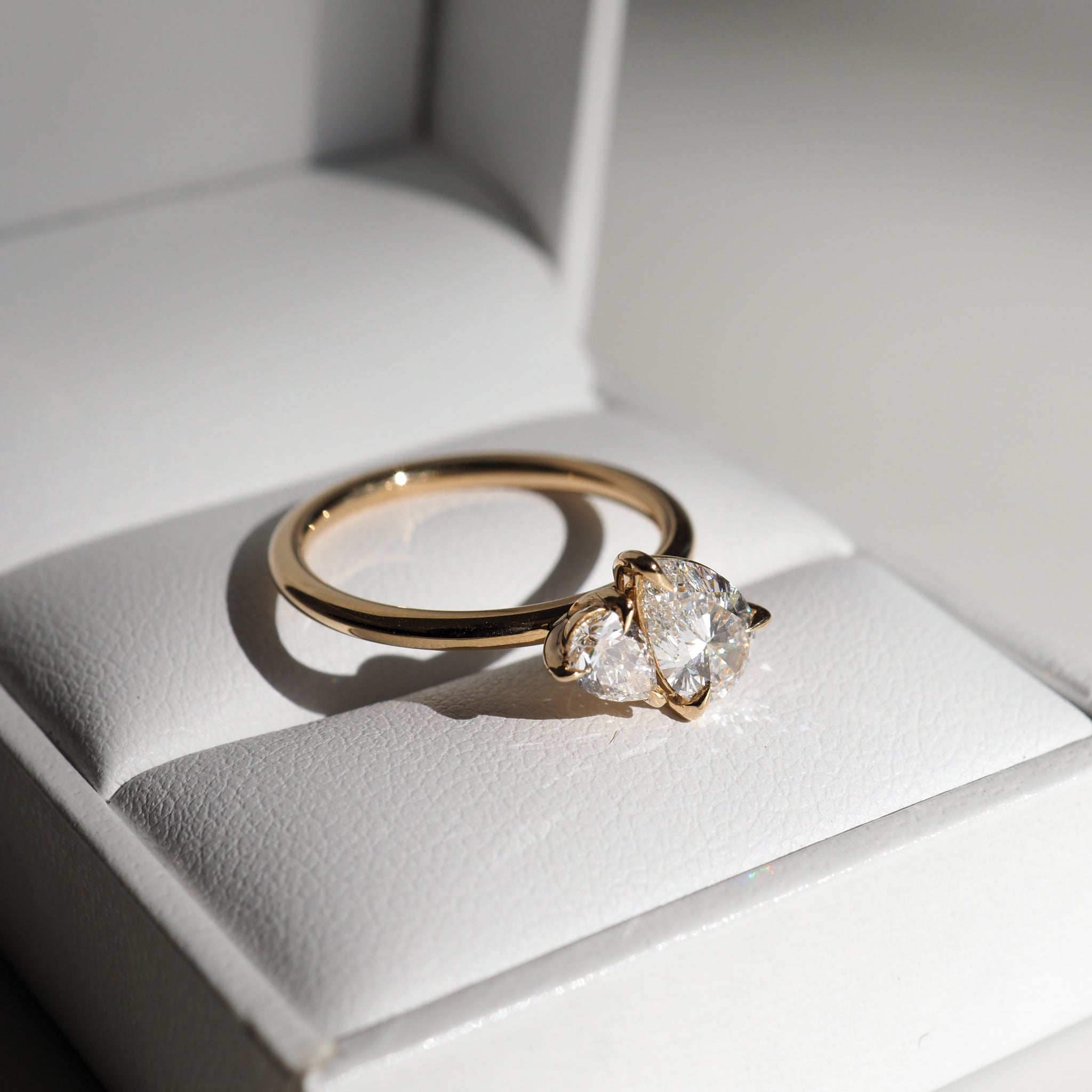Duet™ | Pear Lab-Grown Diamond Engagement Ring – Kate & Kole