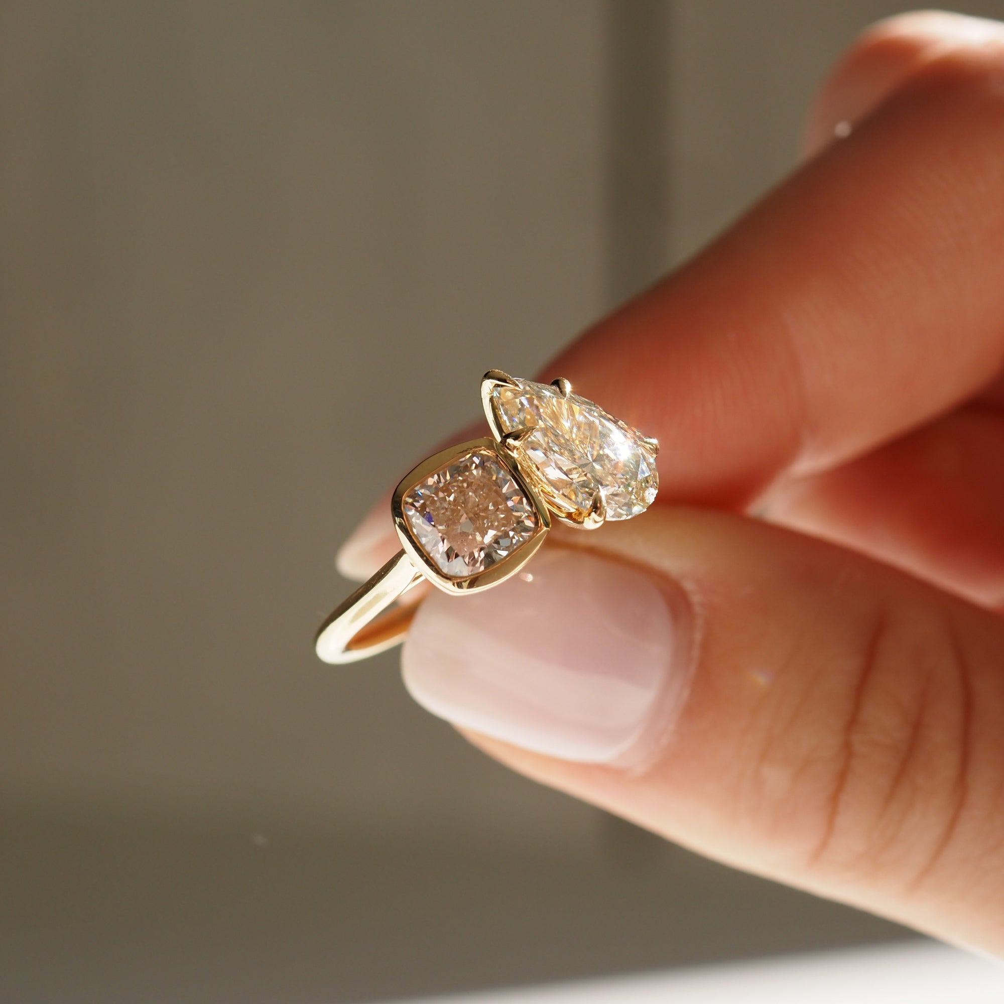 Pear and on sale square diamond ring