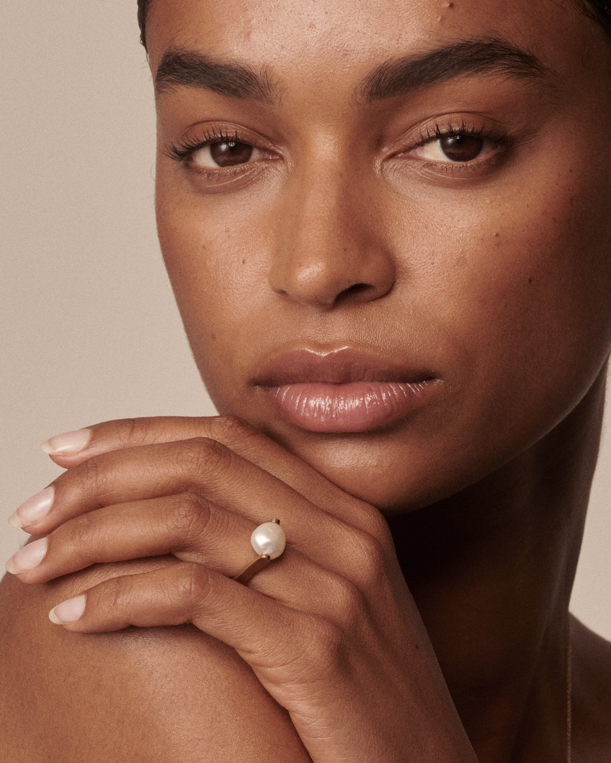 Baroque Pearl Ring | Freshwater Pearl Set Ring