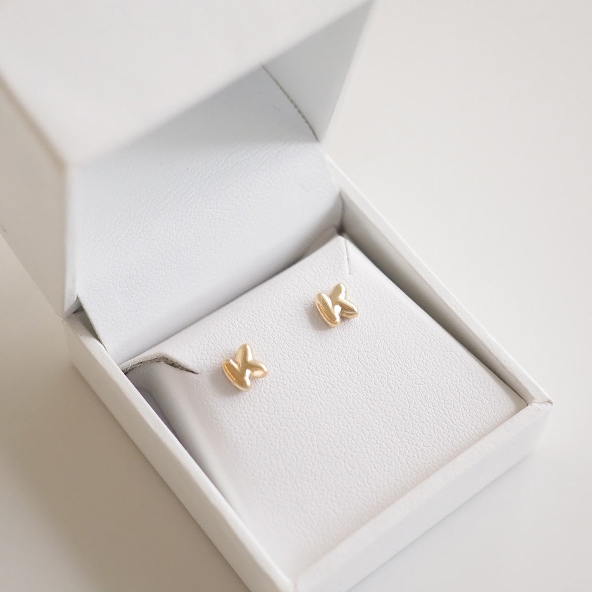 Puffed Letter Studs | Archive 'K' Earrings