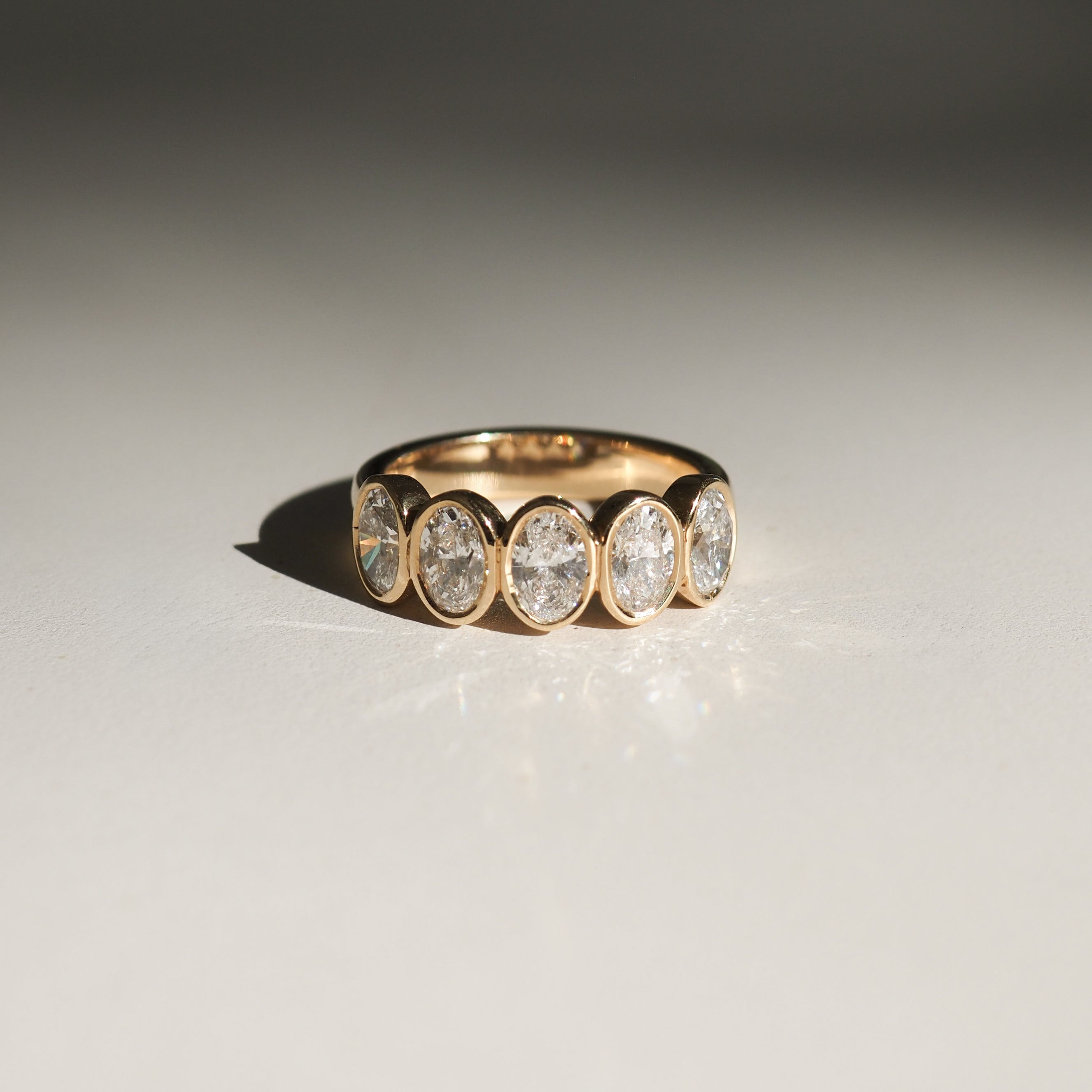 Lola | Oval Bezel Set Lab-Grown Diamond Wedding Ring