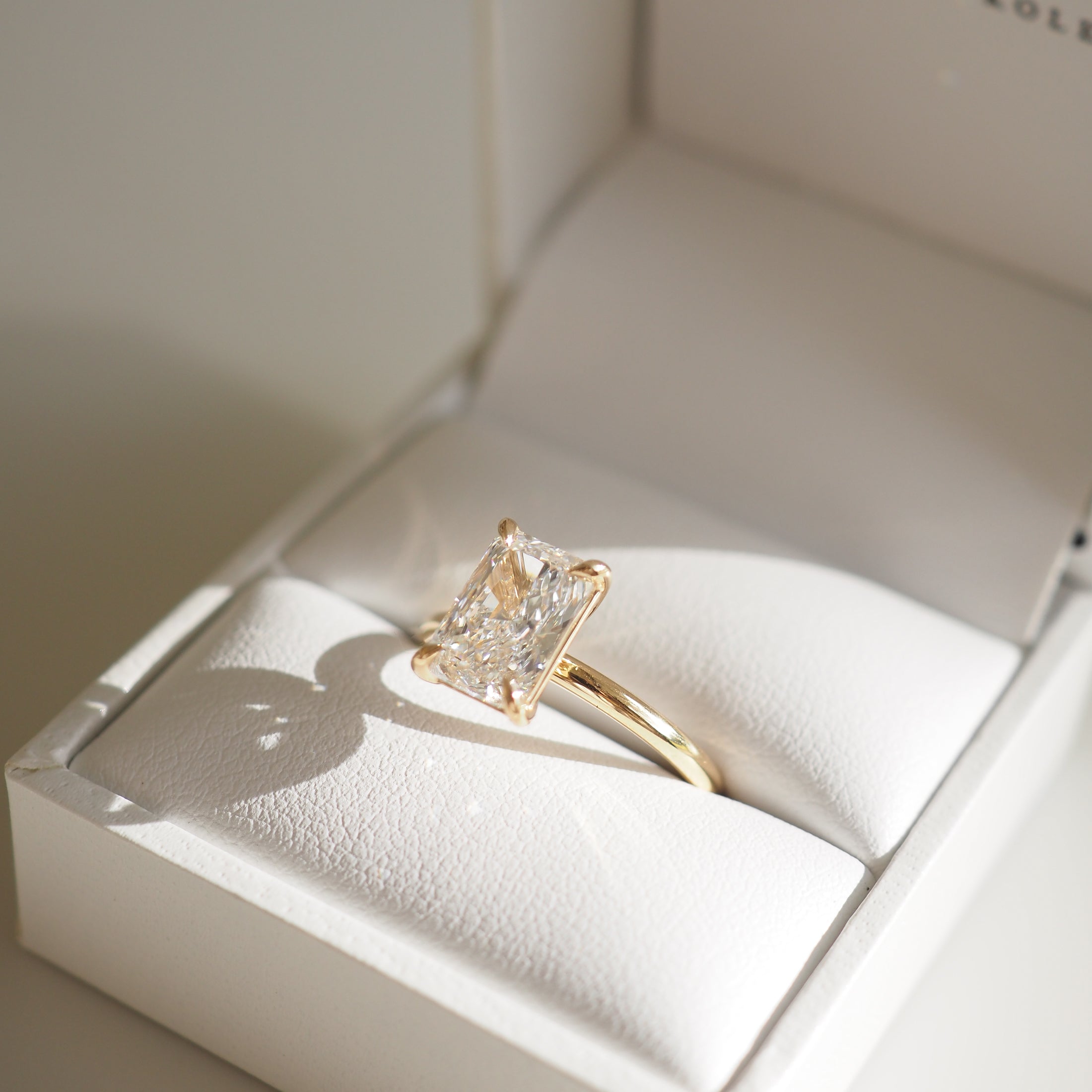 Rhea | 2ct Radiant Solitaire Lab-Grown Diamond Engagement Ring
