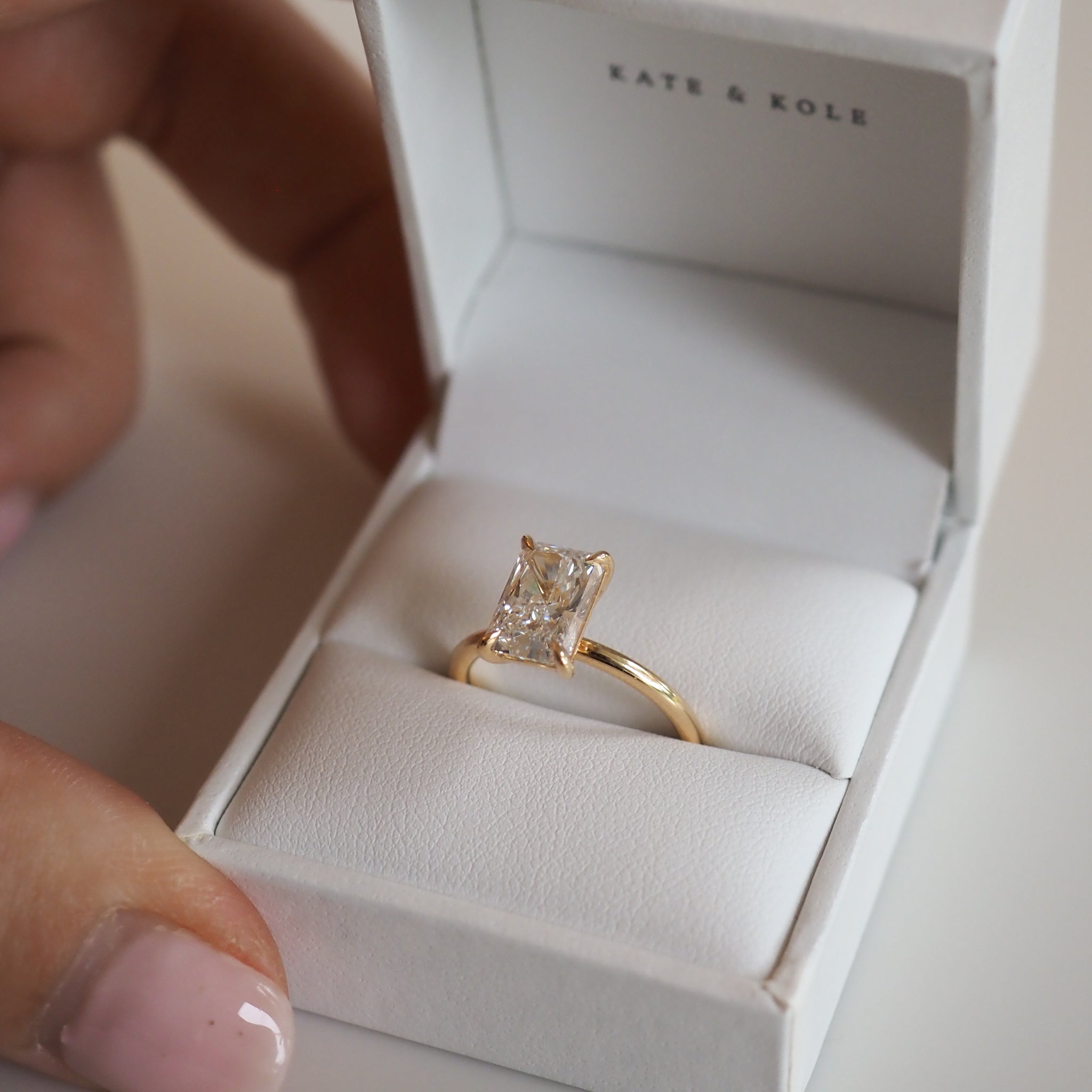 Rhea | 2.02ct Radiant Lab-Grown Diamond Engagement Ring Ready to Wear