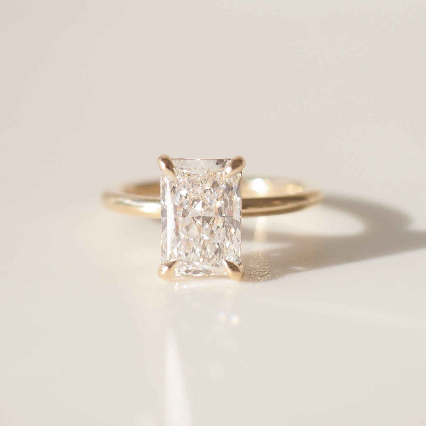 Rhea Radiant Solitaire Lab-Grown Diamond Engagement Ring – Kate