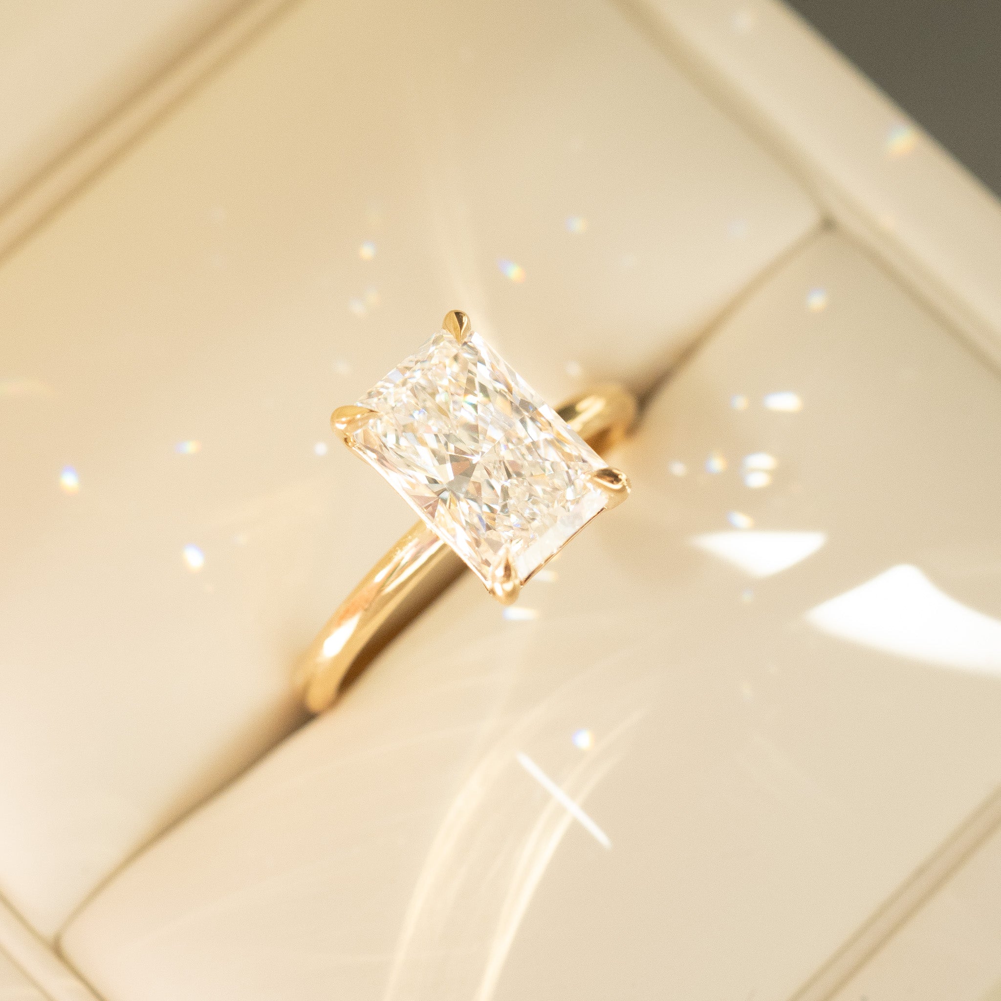 Rhea | 2.5ct Radiant Lab-Grown Diamond Ring