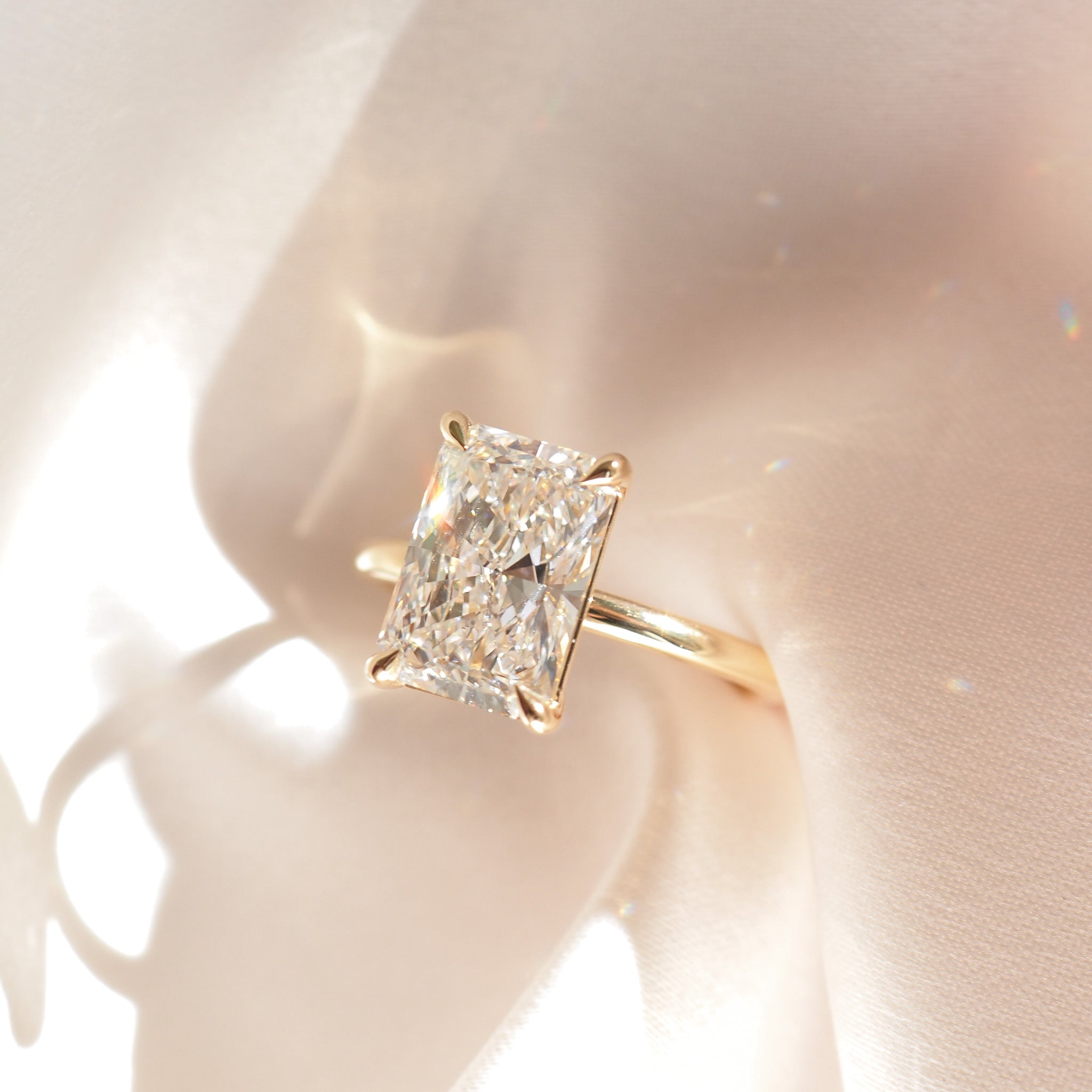 Rhea | 3ct Radiant Lab-Grown Diamond Ring