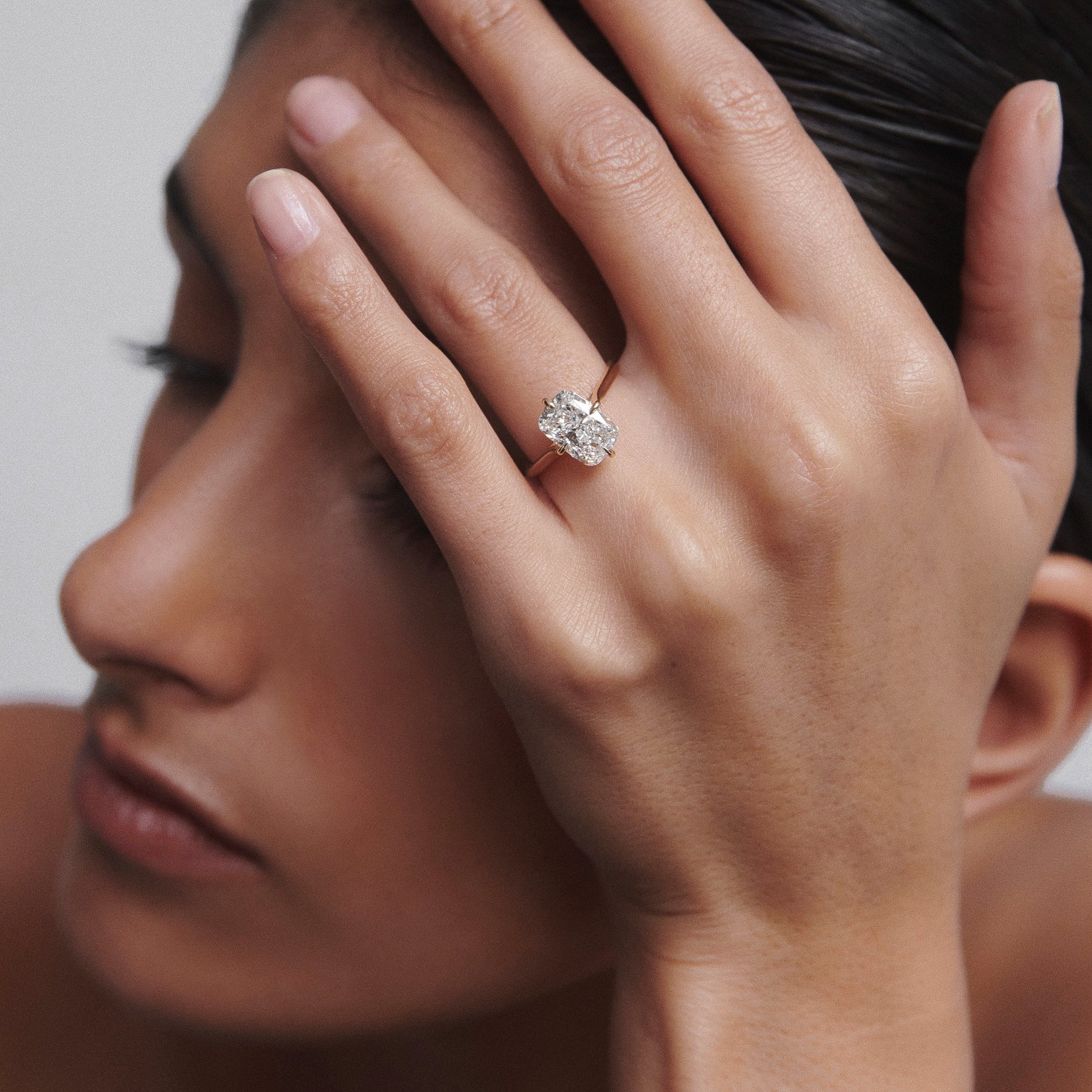 Kali | 3ct Elongated Cushion Lab-Grown Diamond Ring